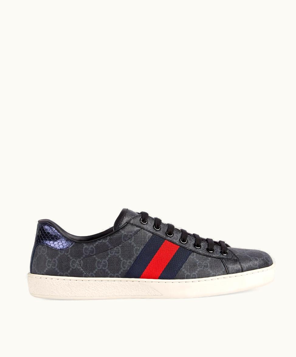 Gucci Gucci Men's Ace GG Supreme Trainer Black GG Supreme