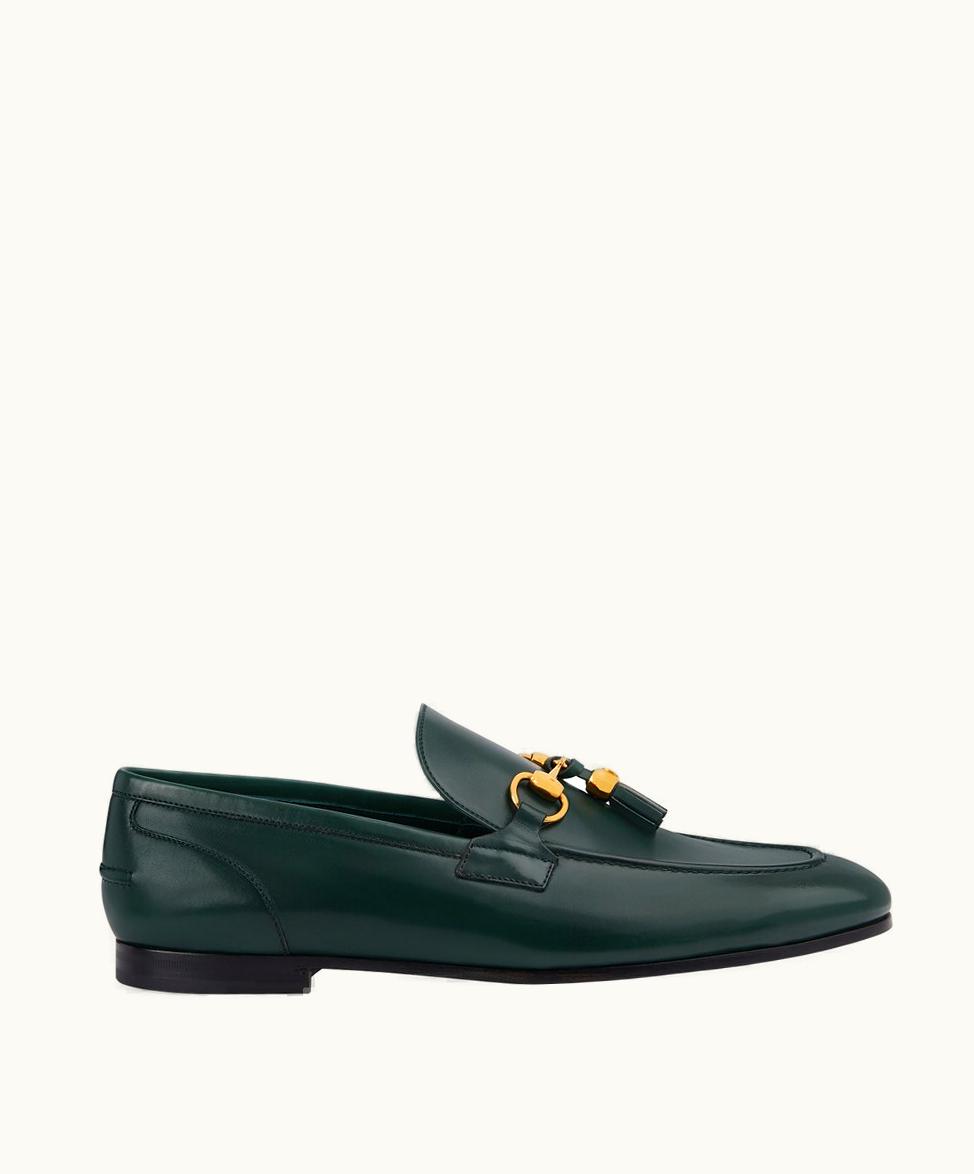 Gucci Men's Gucci Jordaan Loafer Green Leather