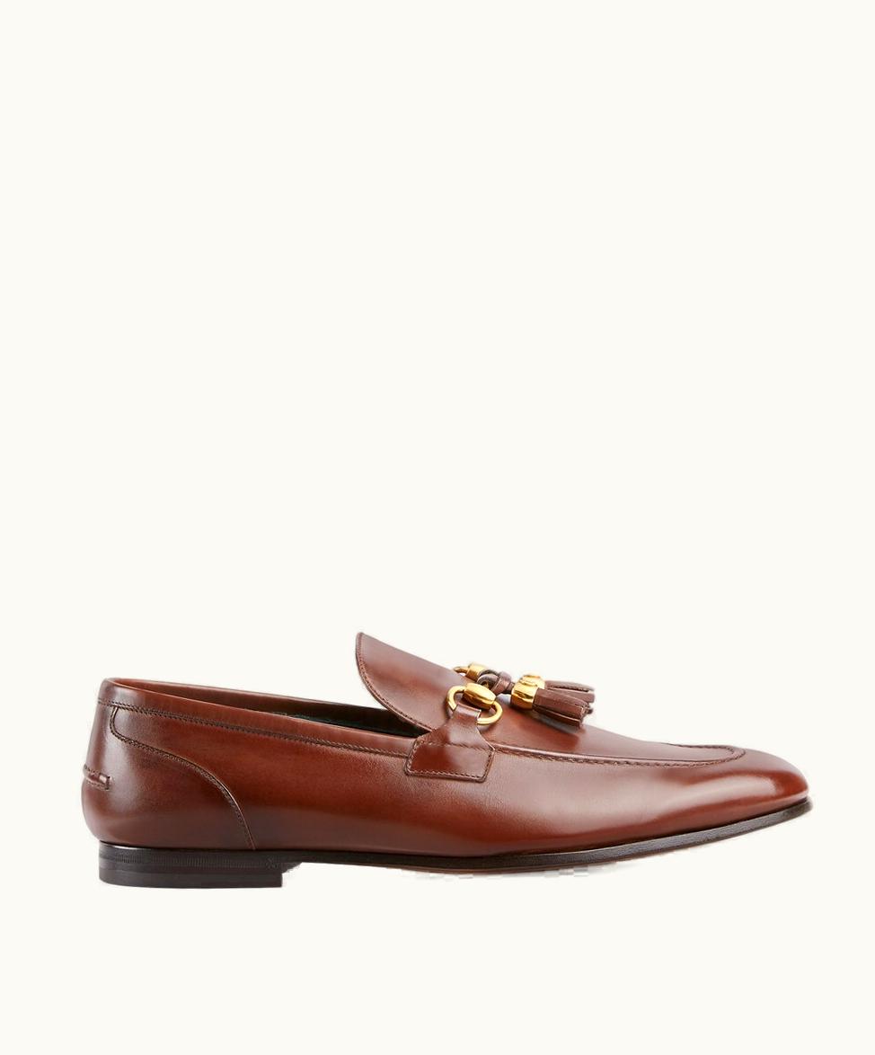 Gucci Men's Gucci Jordaan Loafer Brown Leather