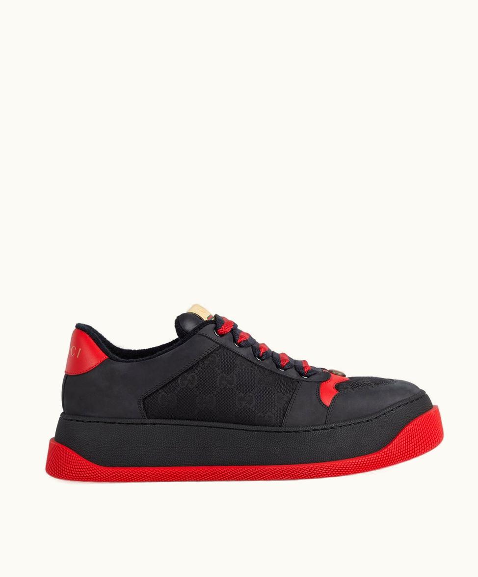 Gucci Gucci Men's Screener GG Trainer Black GG Canvas