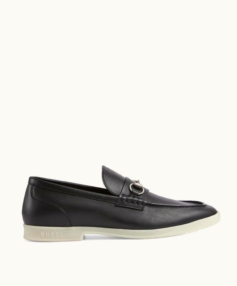 Gucci Gucci Classic Horsebit Black Leather Loafer