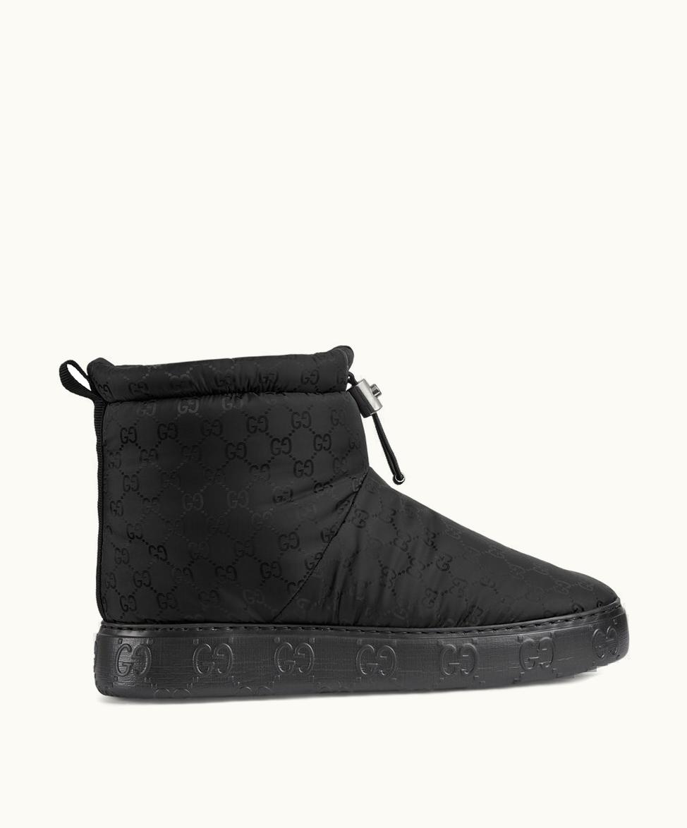 Gucci Gucci Men's GG Anke Boot Black GG Nylon