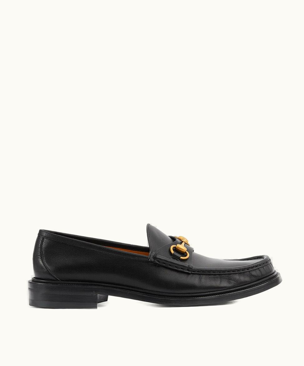 Gucci Gucci Men's Loafer With Horsebit Black Leather 723562U7J001000