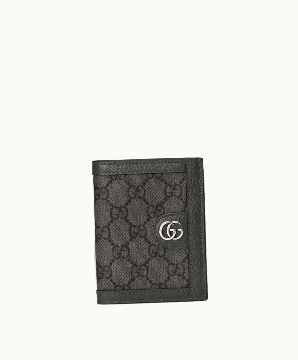 Gucci Gucci Ophidia GG Wallet Grey And Black Supreme Canvas