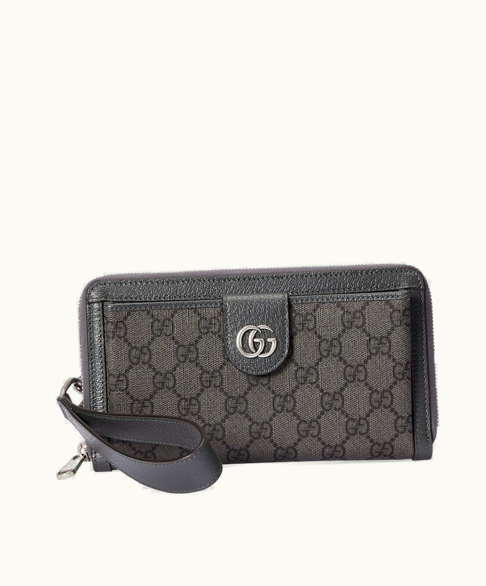 Gucci Gucci Ophidia GG Wallet Grey And Black Supreme 760248UULBN1244