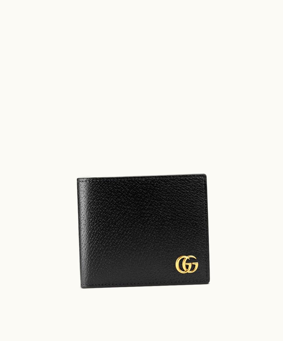 Gucci Gucci GG Marmont Leather Coin Wallet Black Calfskin Wallet