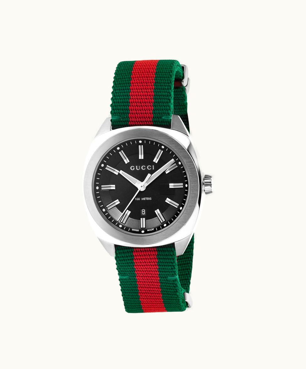 Gucci Gucci GG2570 Watch, 41mm Green And Red Web_x000d_