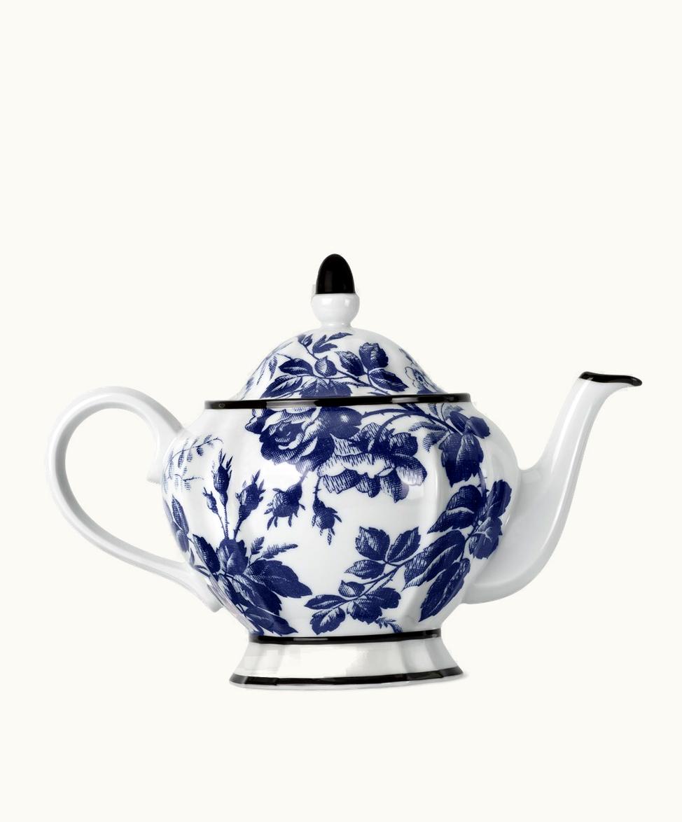 Gucci Gucci Herbarium Teapot Blue And White Porcelain