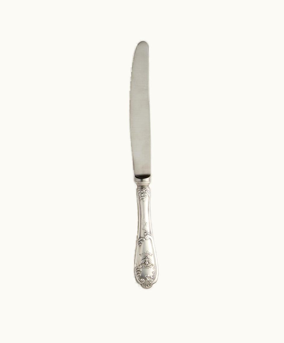 Gucci Gucci Knife With Bee, Set Of Two Silver-Toned Alpaca Metal