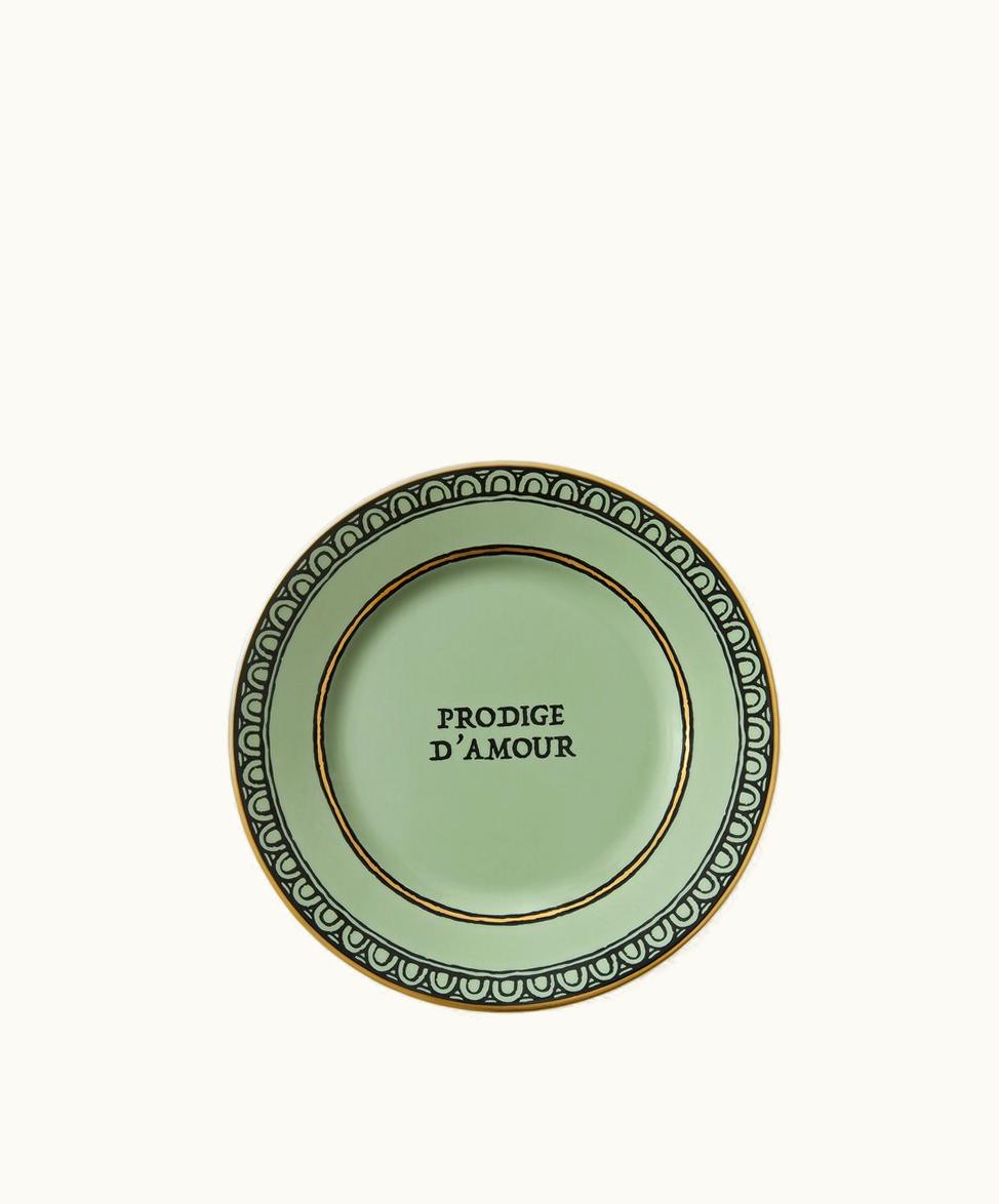 Gucci Gucci 'Prodige d'Amour' Bread Plate, Set Of Two Light Green Richard Ginori Porcelain