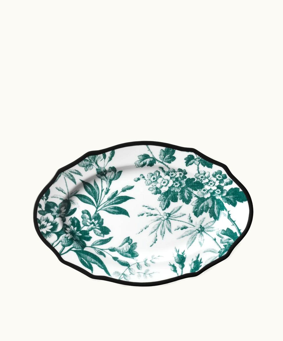 Gucci Gucci Herbarium Hors d'oeuvre Plate Green Herbarium