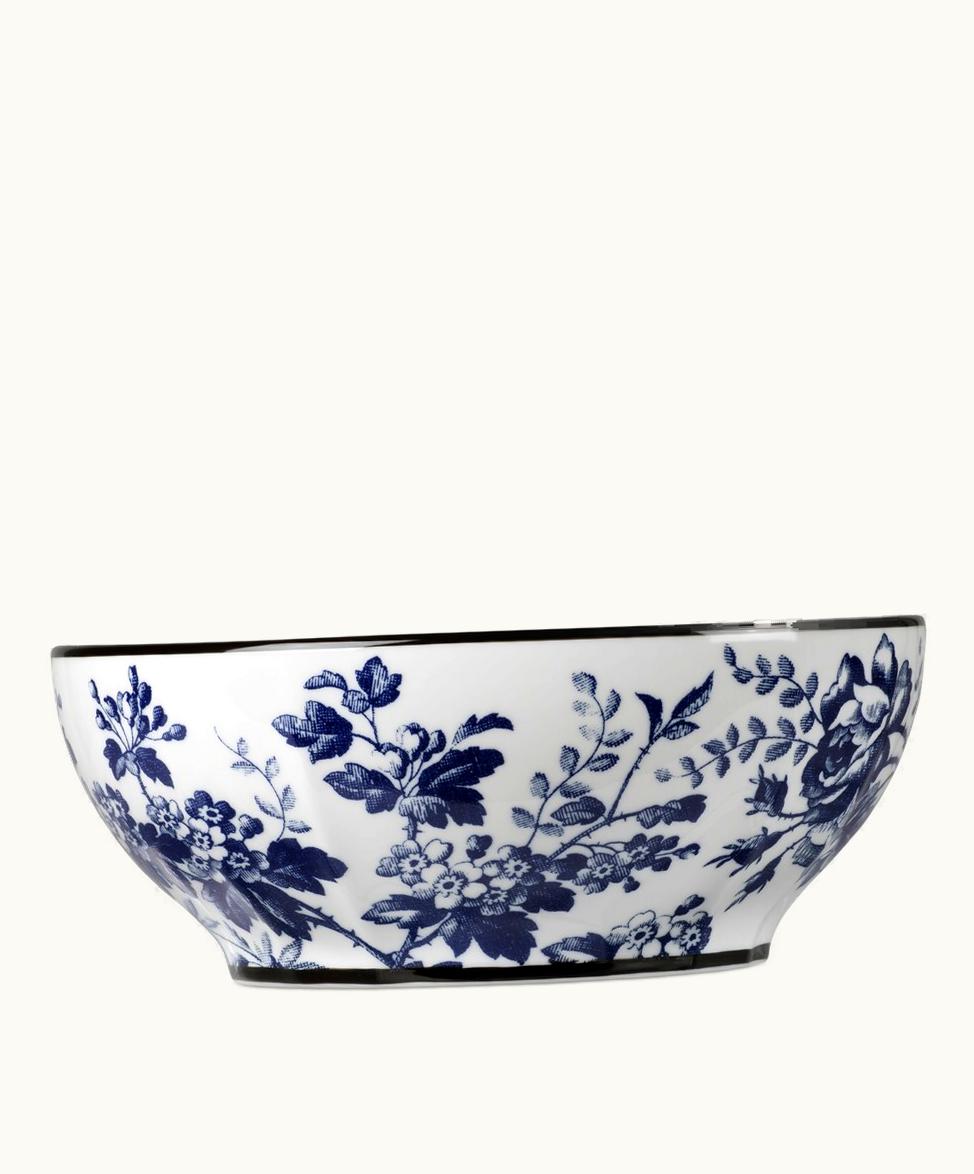 Gucci Gucci Herbarium Salad Bowl Blue And White Porcelain