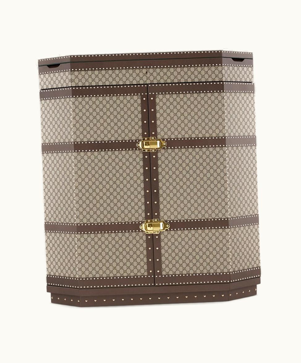 Gucci Gucci GG Supreme Jewellery Trunk Beige And Ebony GG Supreme