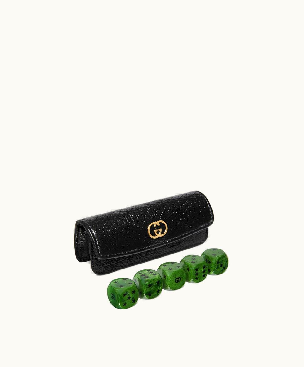 Gucci Dice Set With Interlocking G Black Demetra