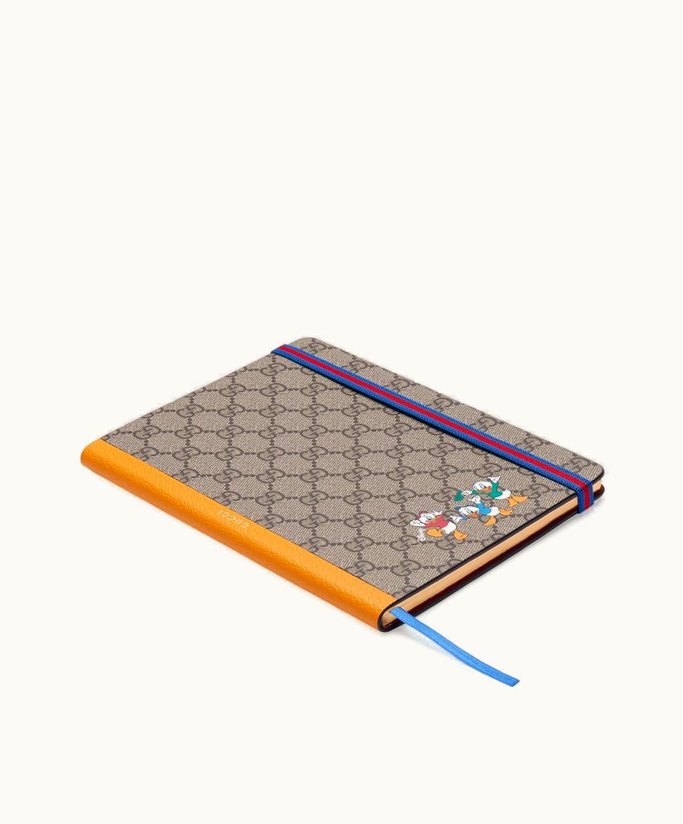 Gucci Disney X Gucci Large Donald Duck Notebook Beige And Ebony Supreme