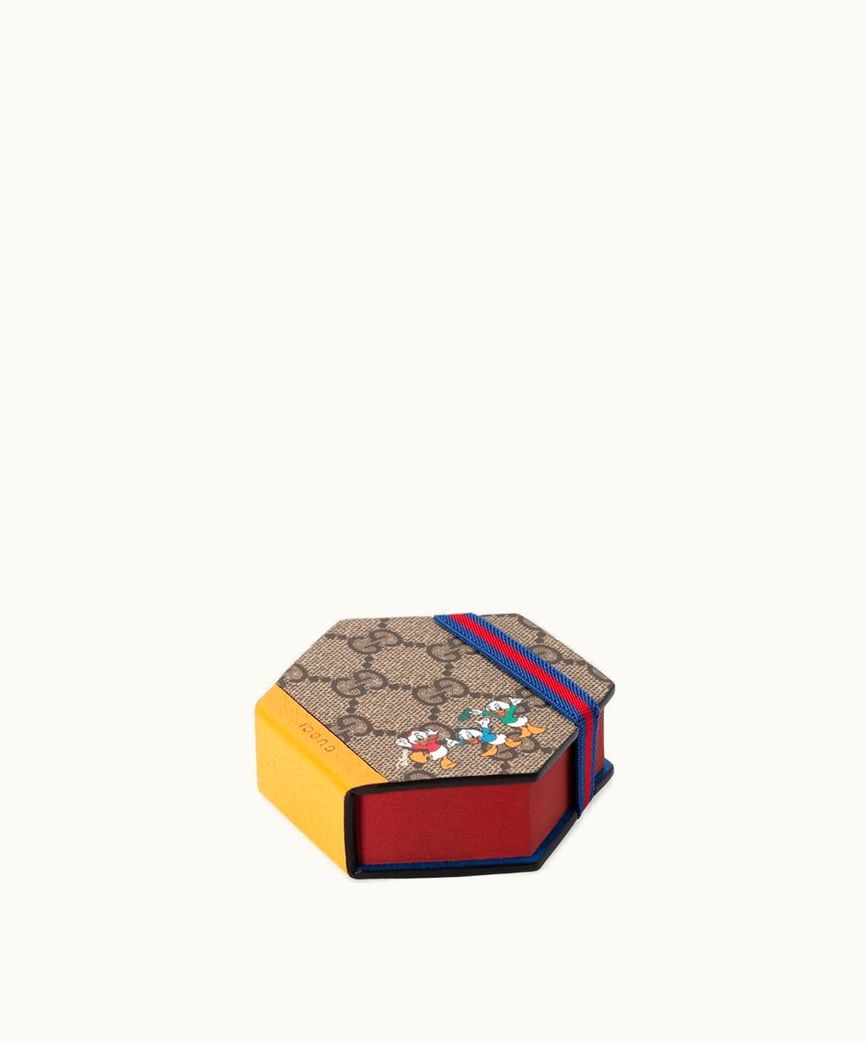 Gucci Disney X Gucci Large Donald Duck Sticky Notes Beige And Ebony Supreme