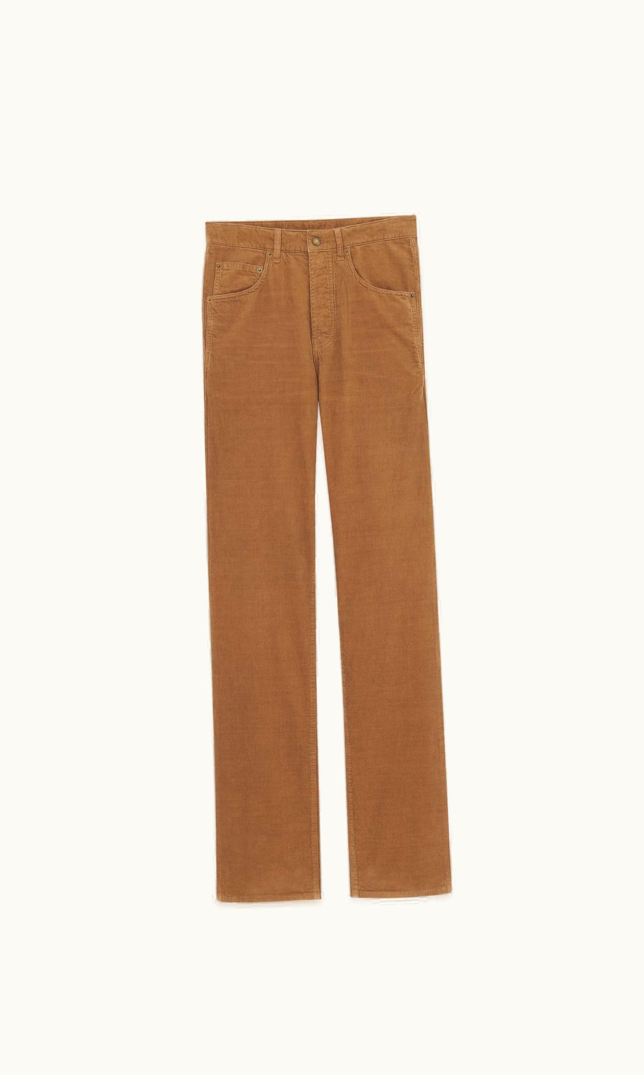Saint Laurent Saint Laurent Long Baggy Jeans In Fall Leaf Corduroy Fall Leaf