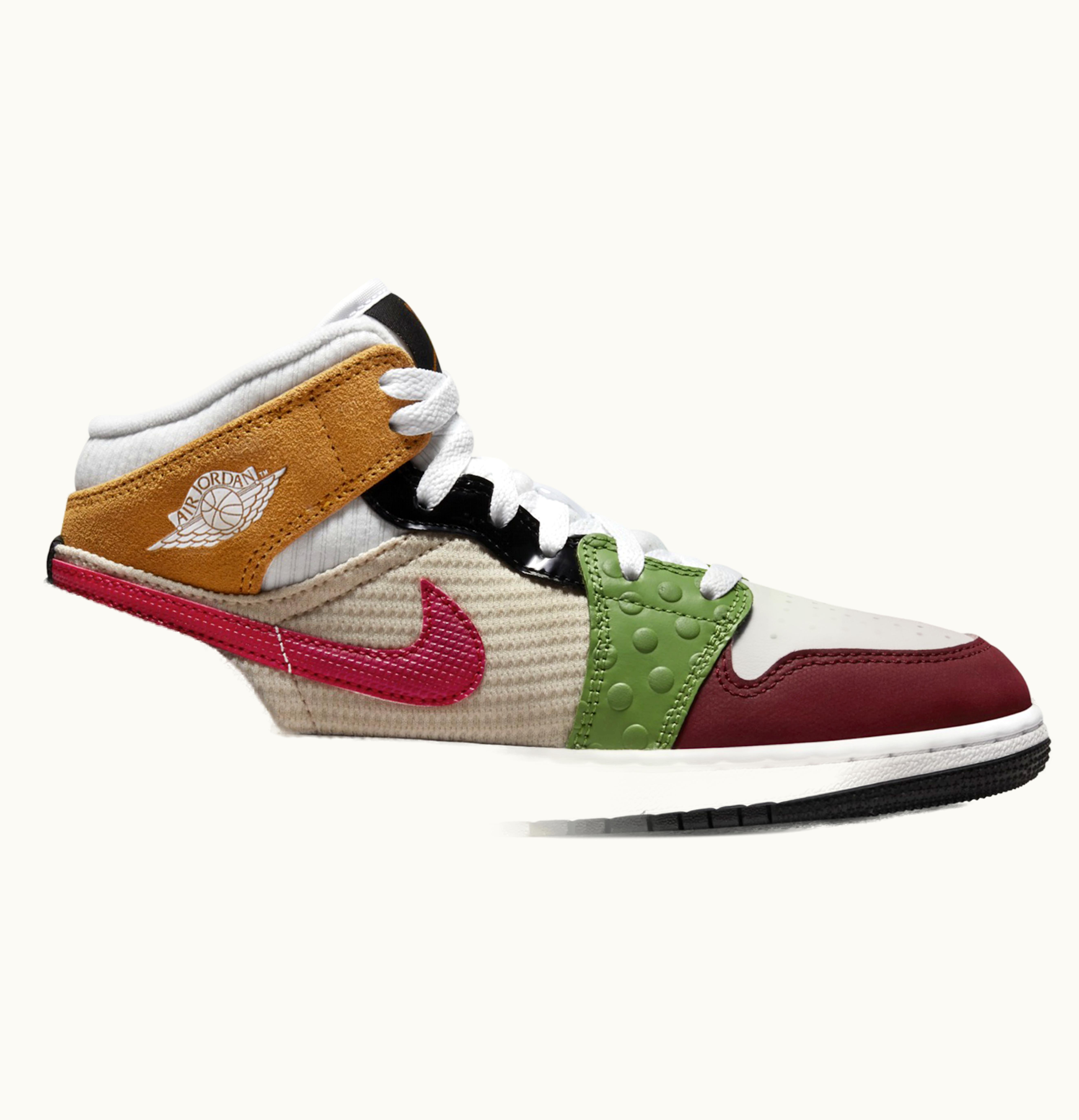 Jordan Air Jordan 1 Mid SE Patchwork GS