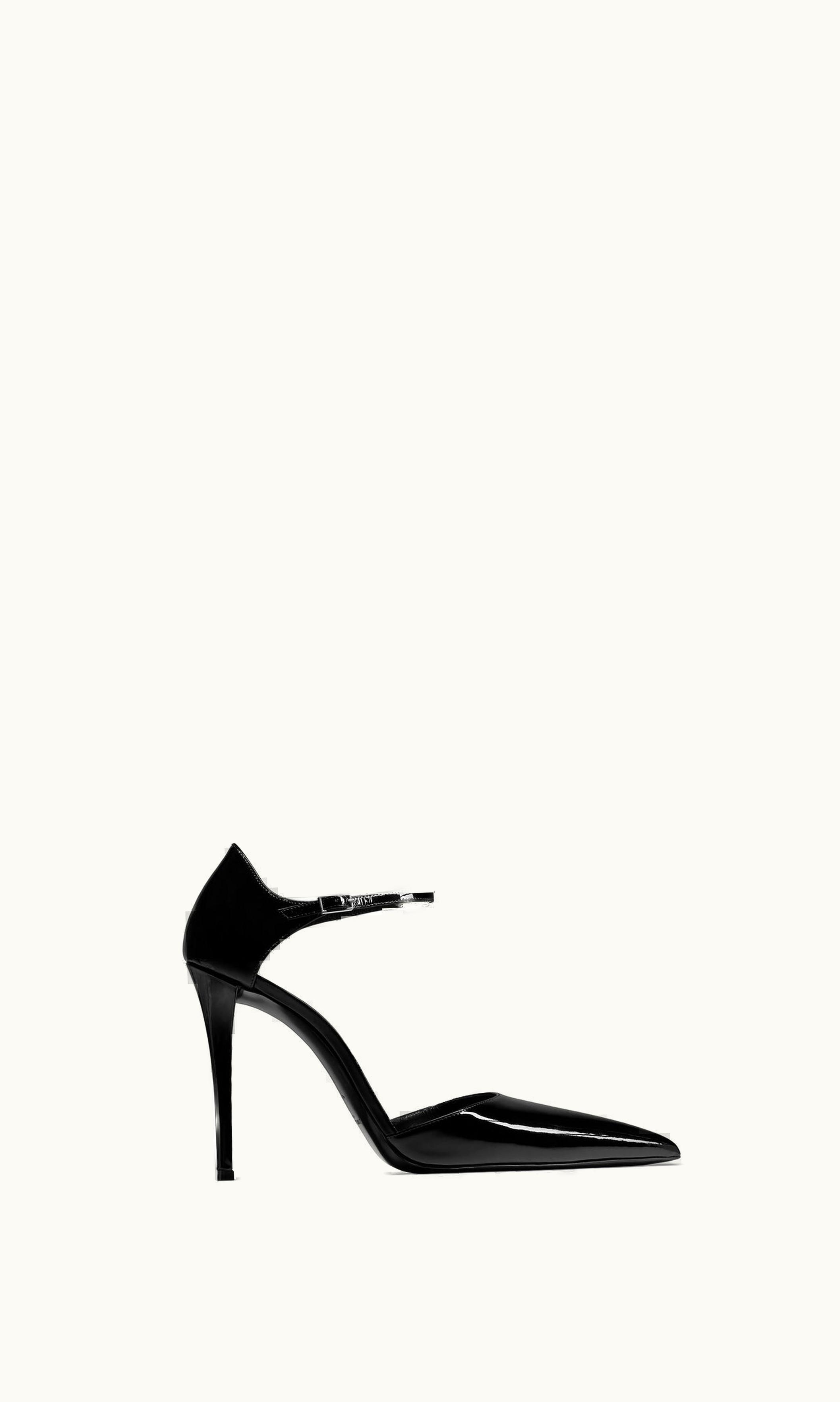 Saint Laurent Saint Laurent Avenue D'Orsay Pumps In Patent Leather Black