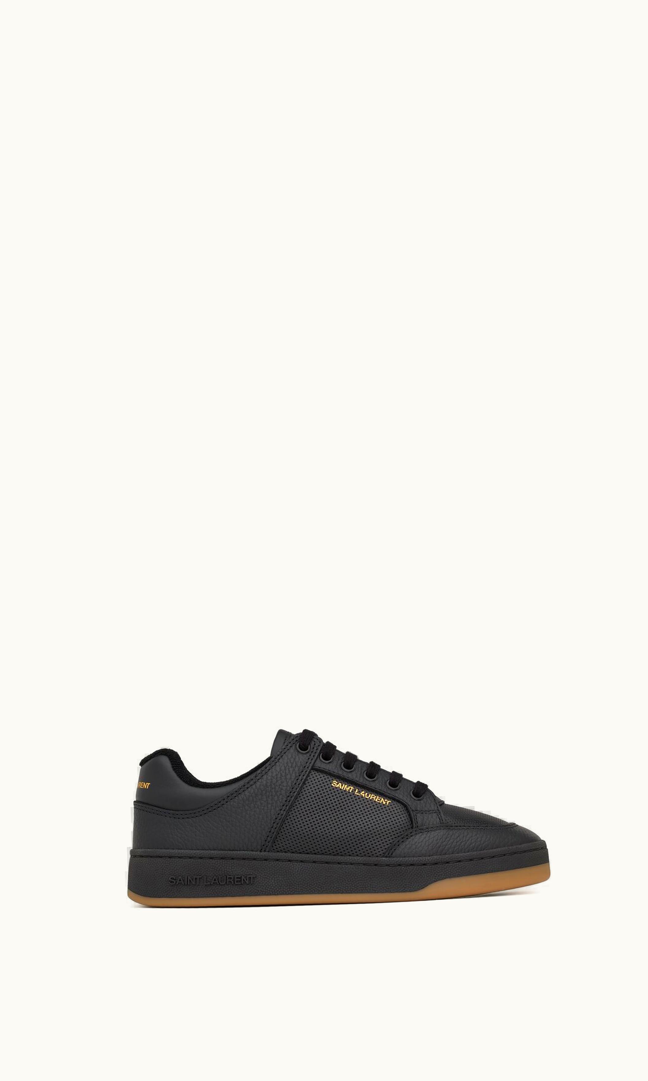 Saint Laurent Saint Laurent Sl / 61 Sneakers In Perforated Leather Black