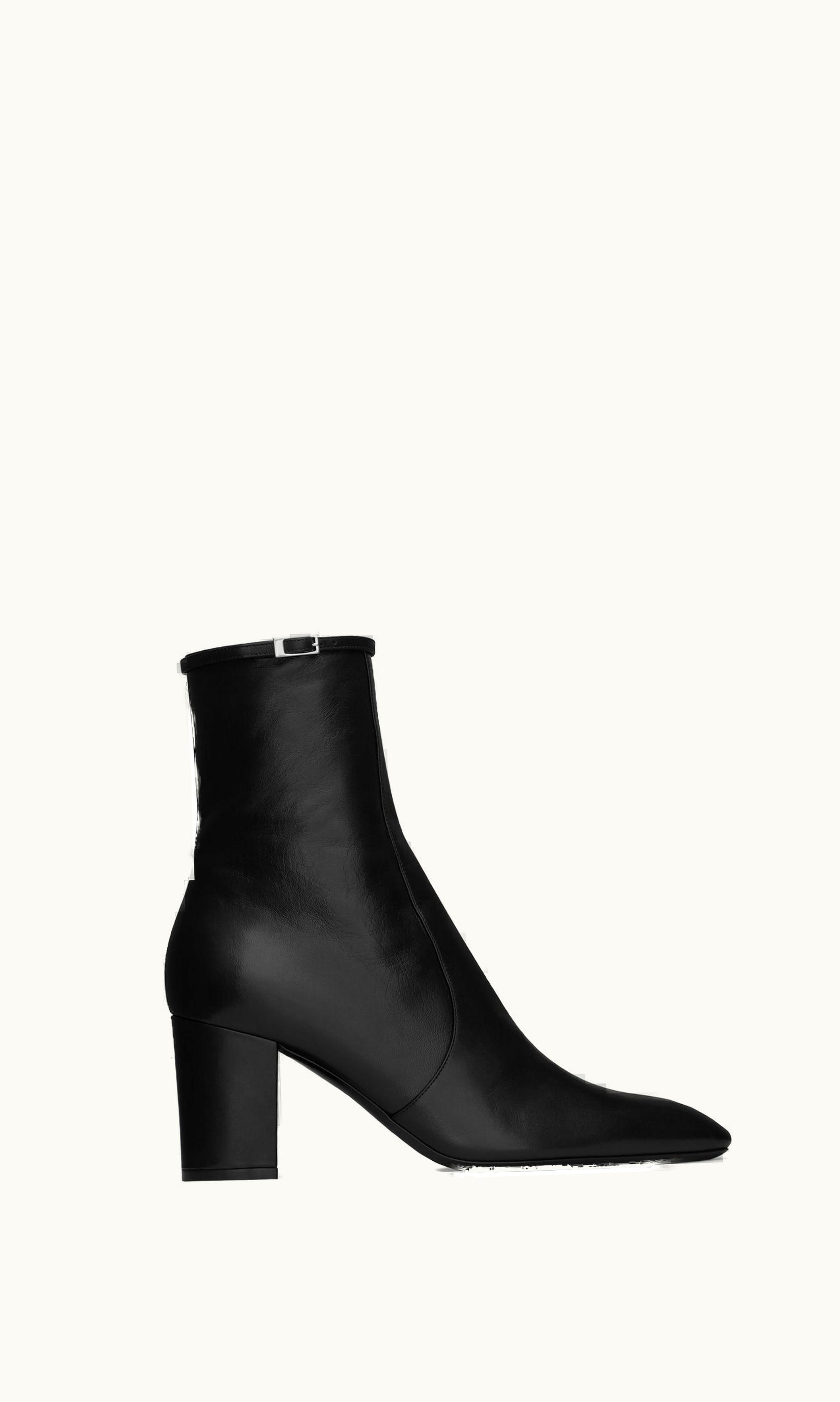Saint Laurent Saint Laurent Betty Booties In Smooth Leather Black BLACK