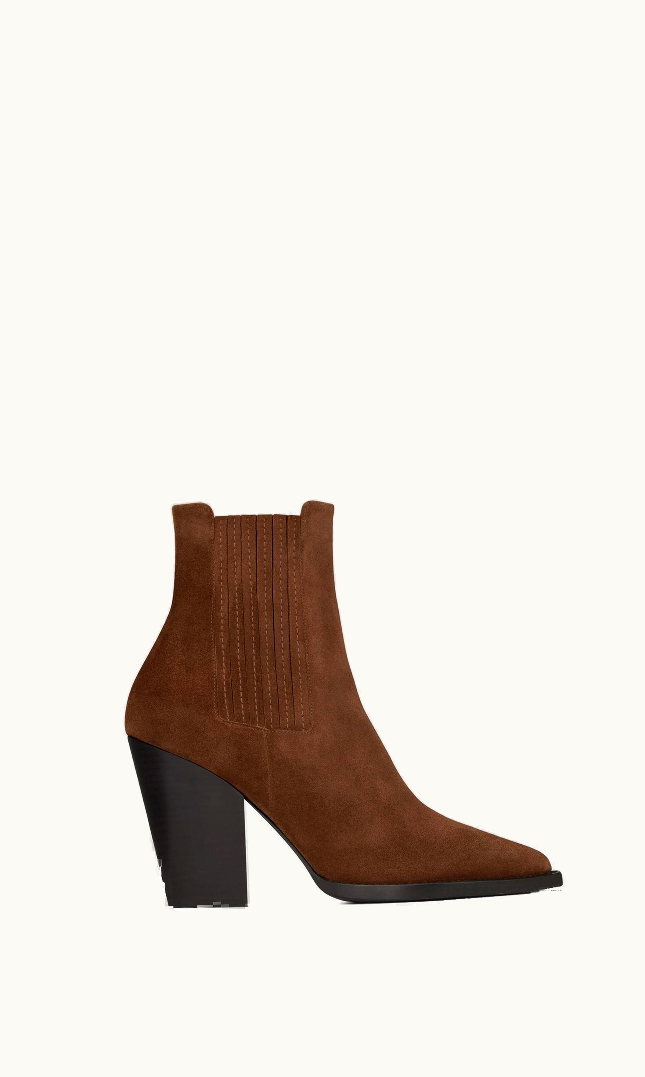 Saint Laurent Saint Laurent Theo Chelsea Boots In Suede Land