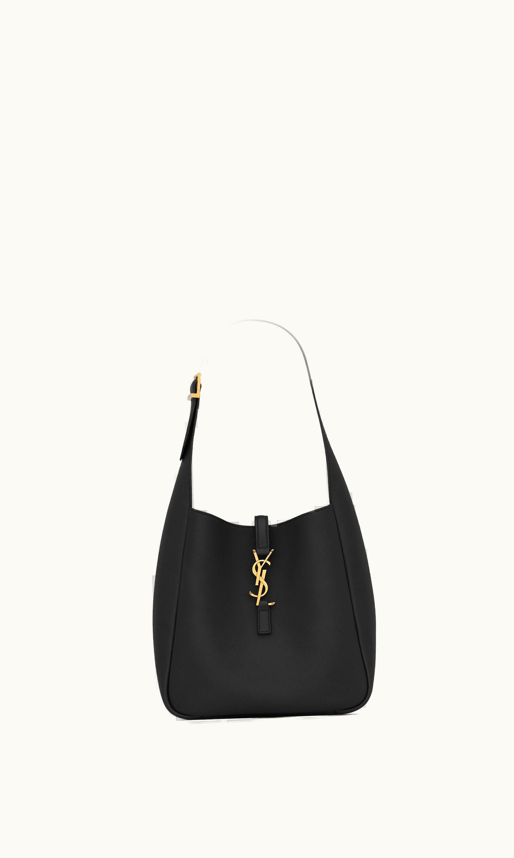 Saint Laurent Saint Laurent Le 5 À 7 Supple Small In Grained Leather Black