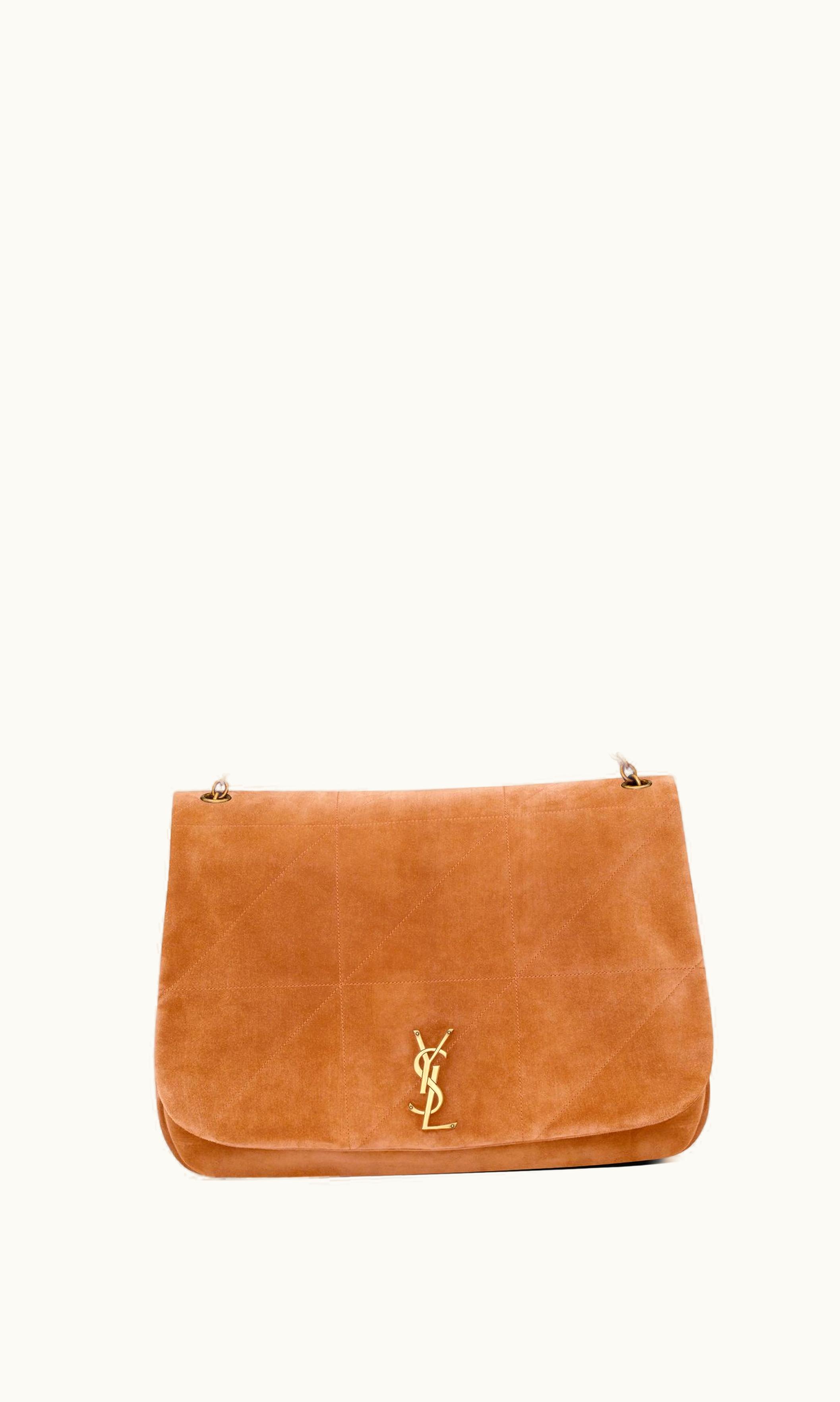 Saint Laurent Saint Laurent Jamie 4.3 In Suede Brown Caramel