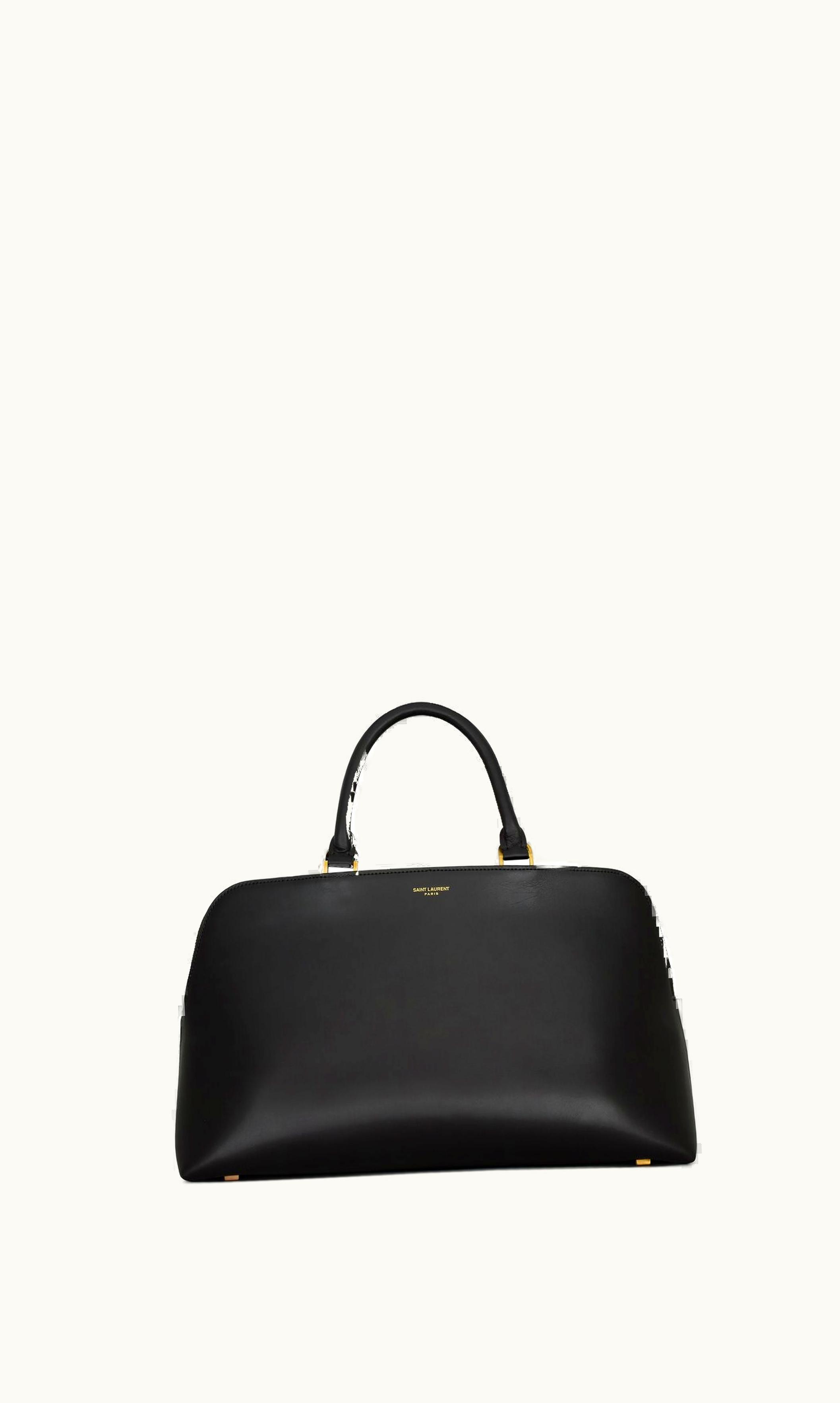 Saint Laurent Saint Laurent Sac De Jour Duffle In Shiny Leather Black