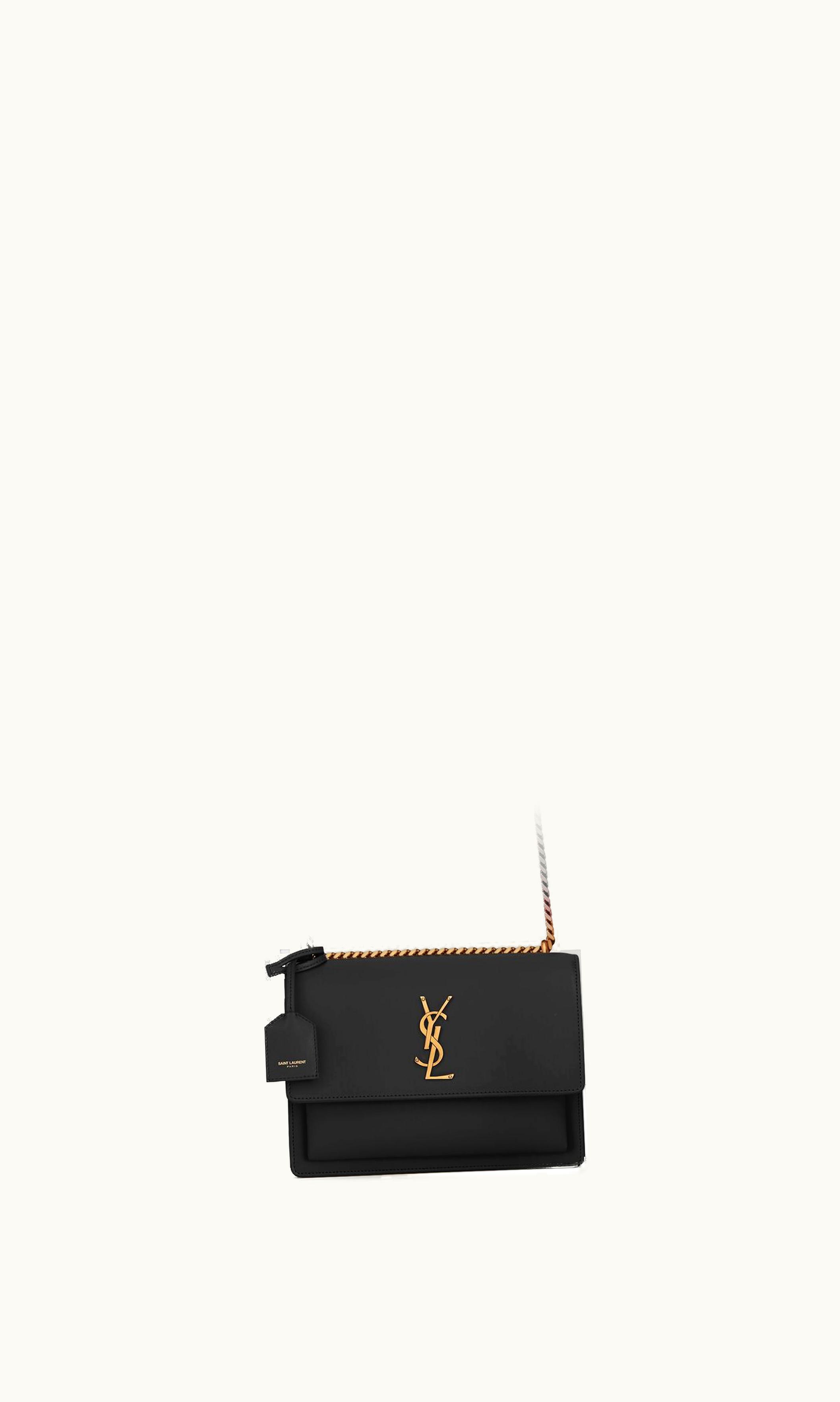 Saint Laurent Saint Laurent Sunset Medium In Smooth Leather Noir