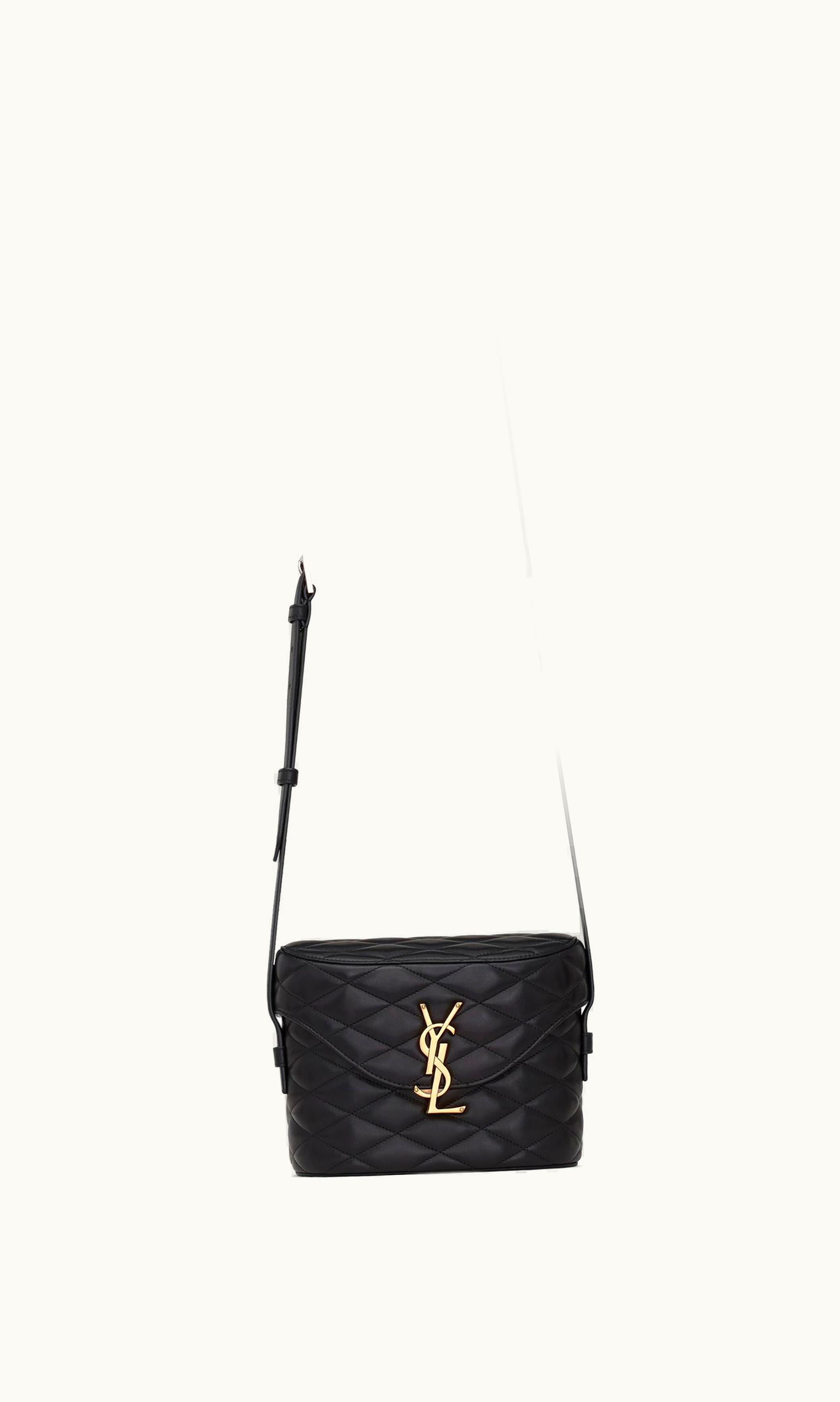 Saint Laurent Saint Laurent June Box Bag In Quilted Lambskin Noir