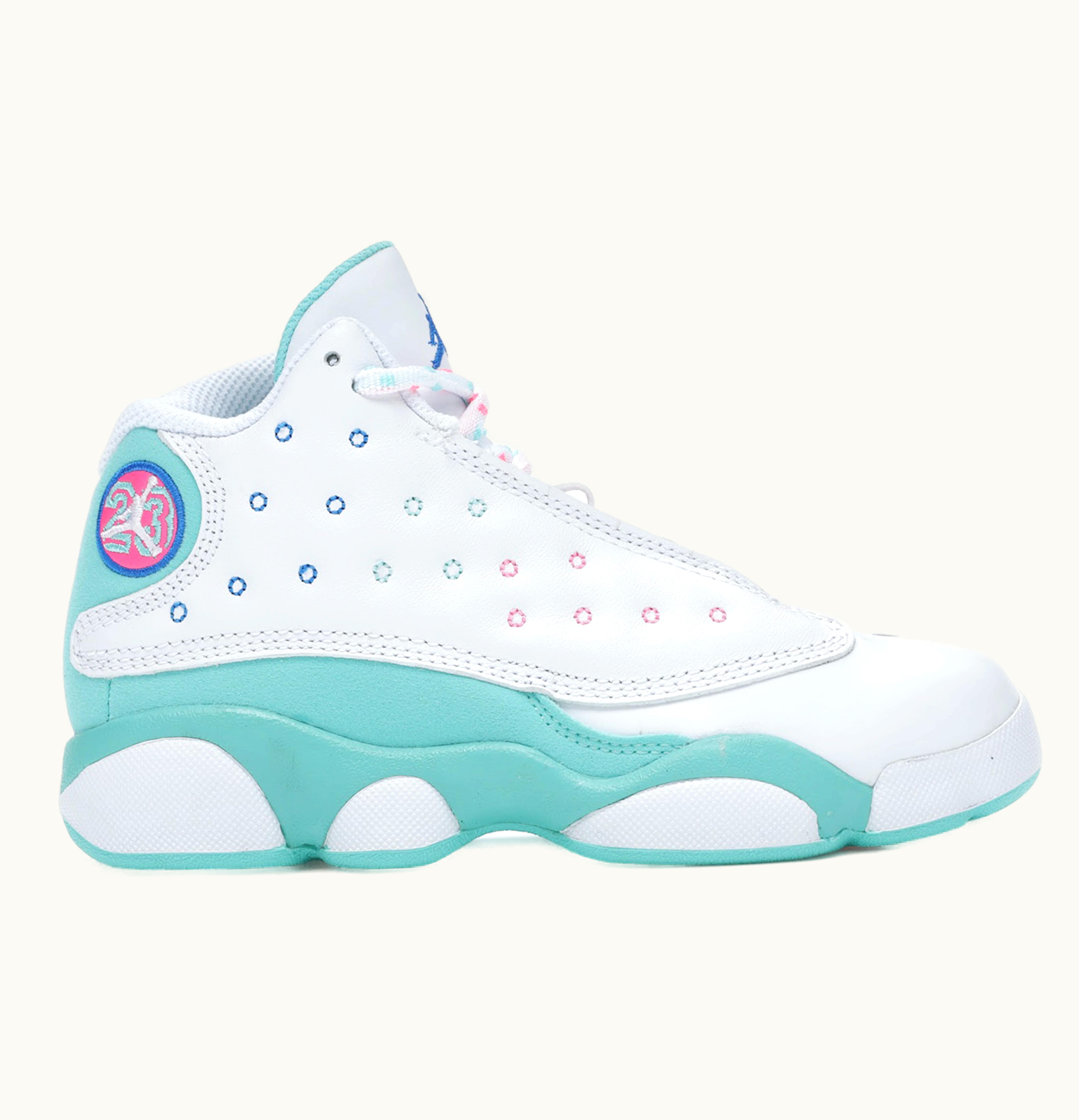 Jordan Air Jordan 13 Retro White Soar Green Pink PS