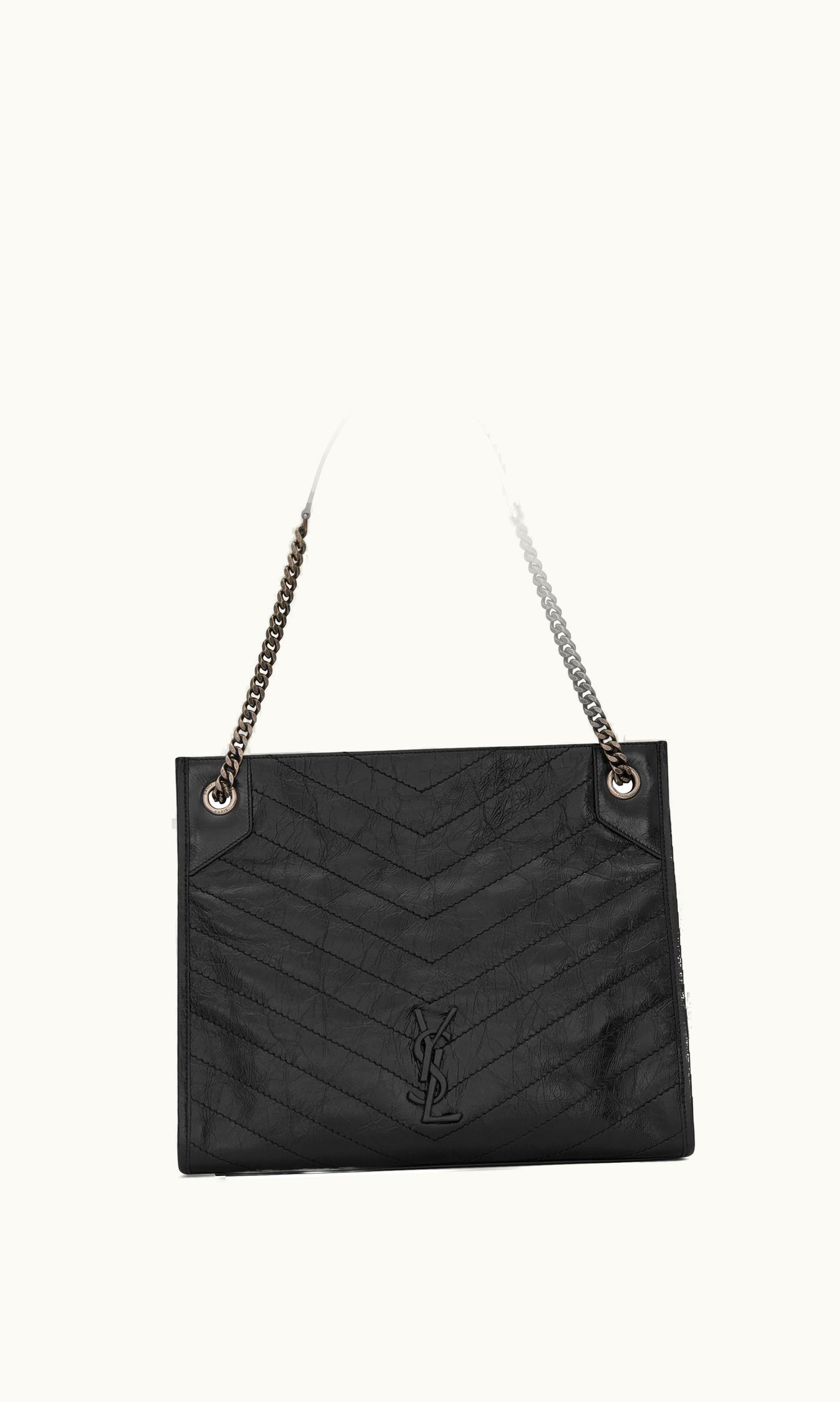 Saint Laurent Saint Laurent Niki Shopping In Vintage Leather Black