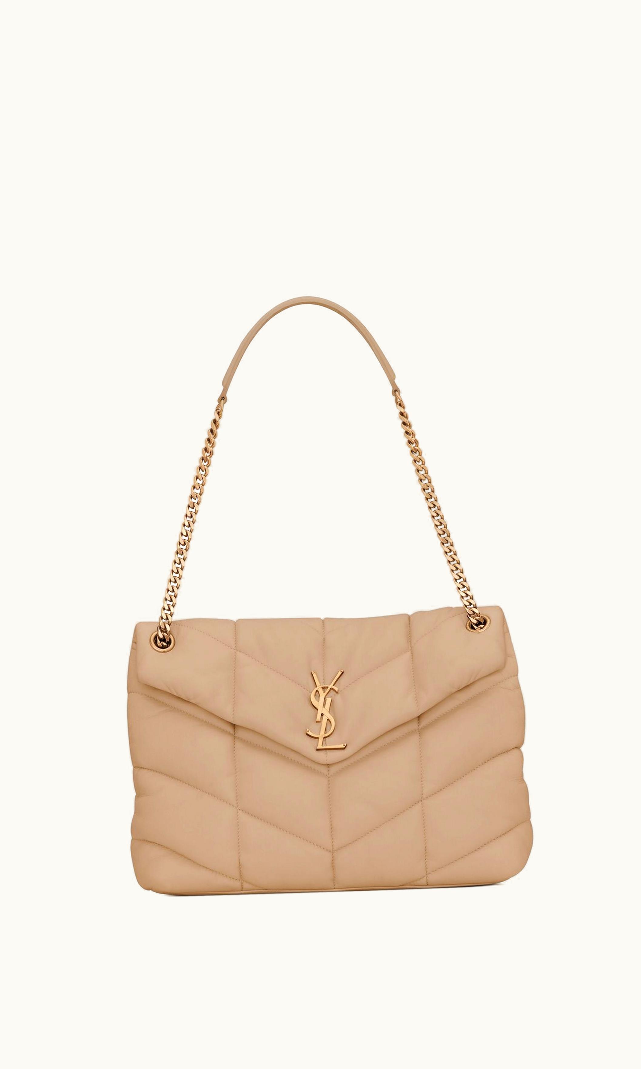 Saint Laurent Saint Laurent Puffer Medium In Nappa Leather Dark Beige