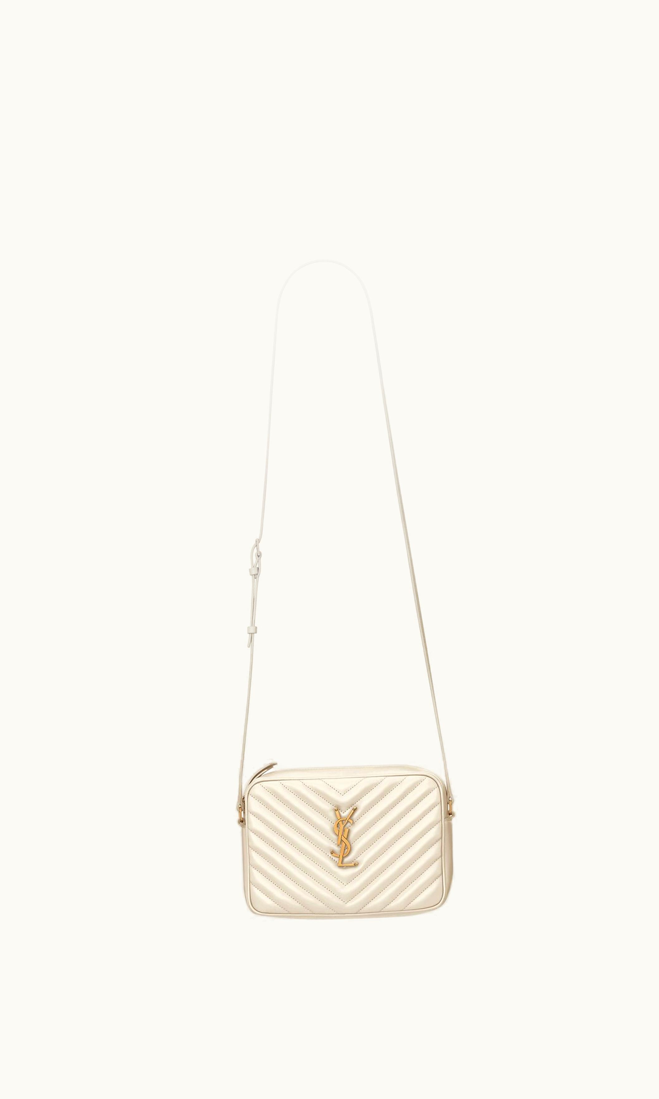 Saint Laurent Saint Laurent Lou Camera Bag In Quilted Leather Crema Soft