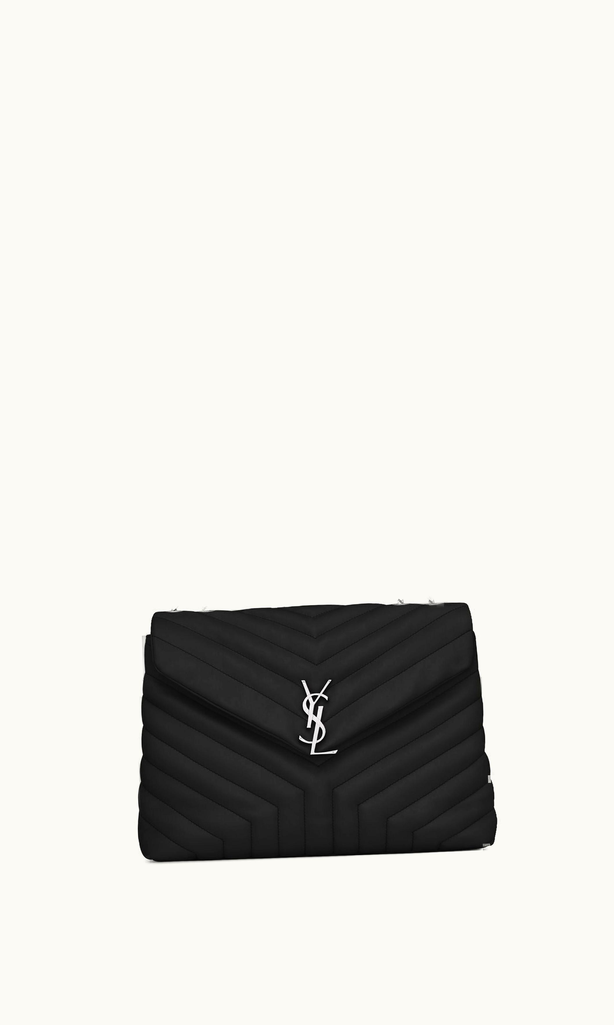 Saint Laurent Saint Laurent Loulou Medium In Quilted Leather Noir NOIR