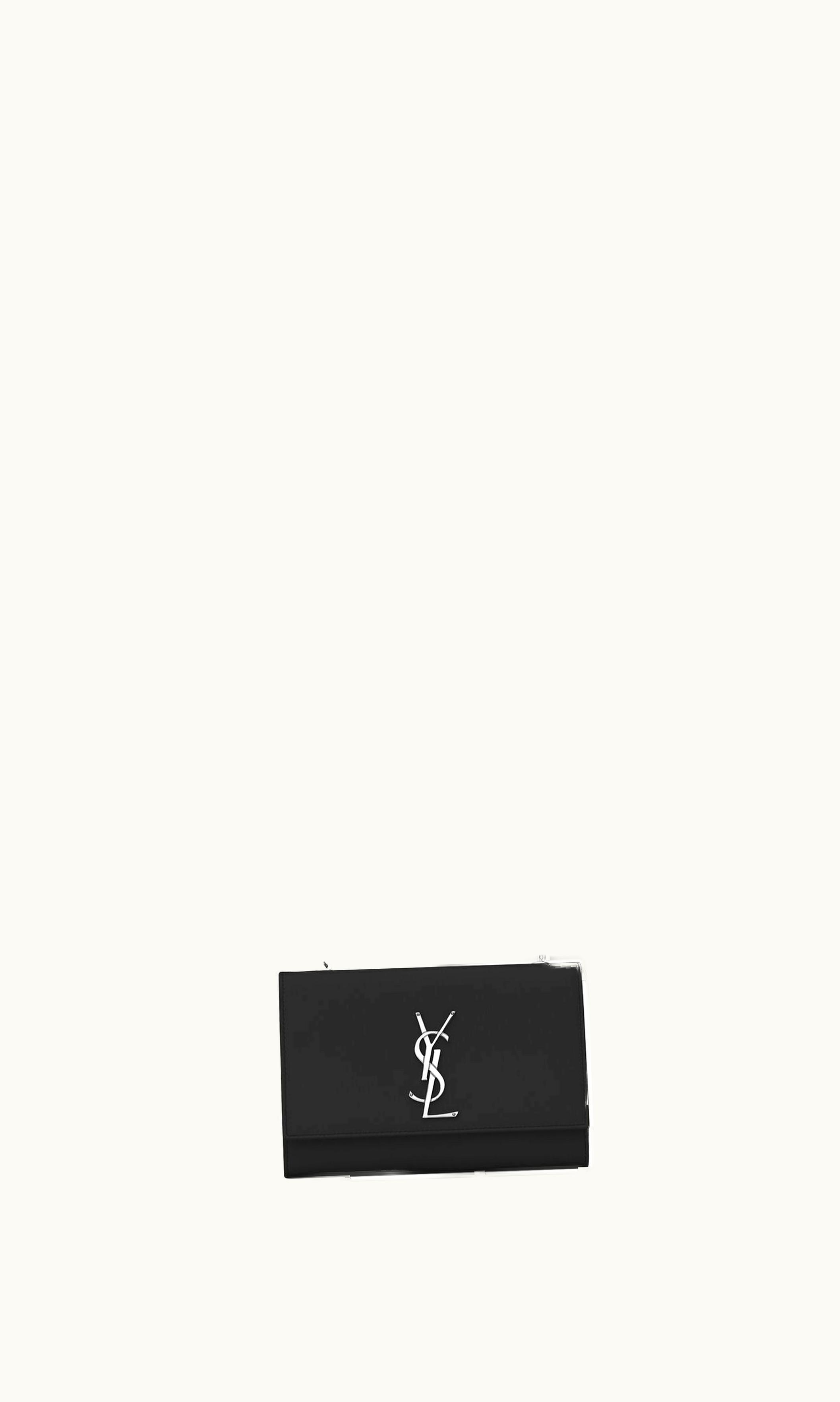 Saint Laurent Saint Laurent Kate Small In Grain De Poudre Embossed Leather Black 807799586