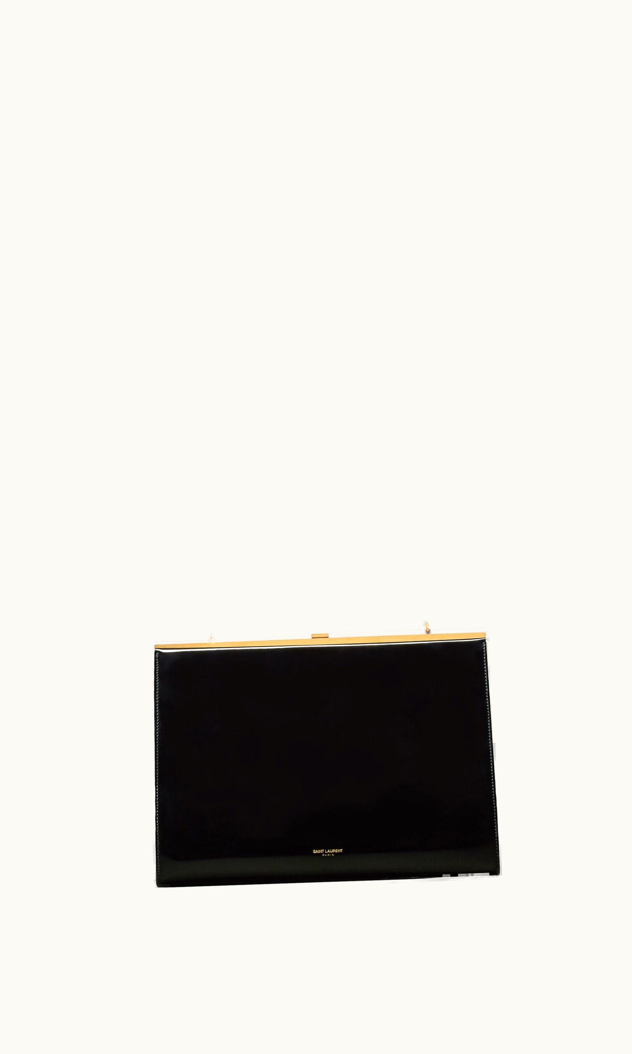 Saint Laurent Saint Laurent Le Anne-Marie In Patent Leather Black