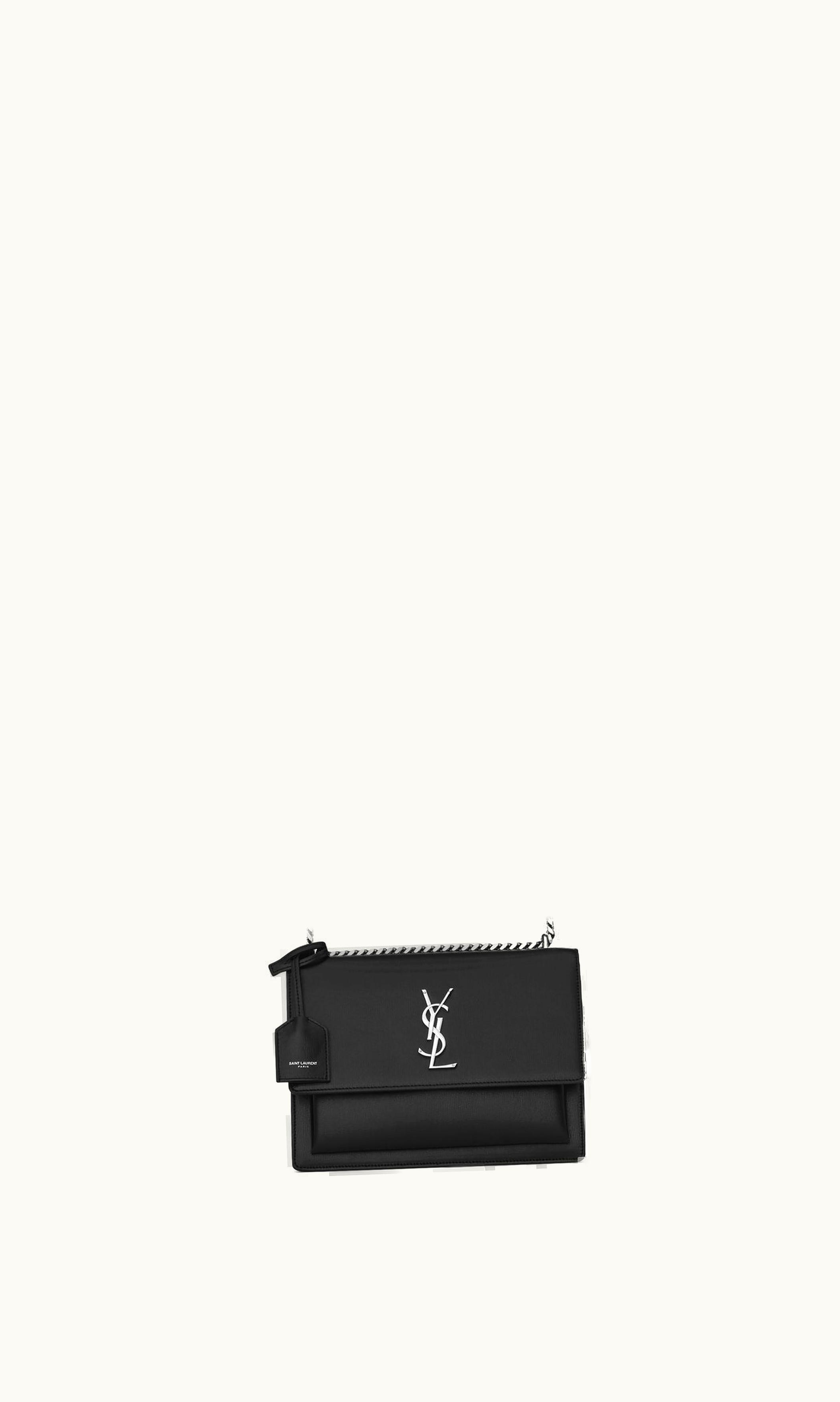 Saint Laurent Saint Laurent Sunset Medium In Smooth Leather Noir NOIR