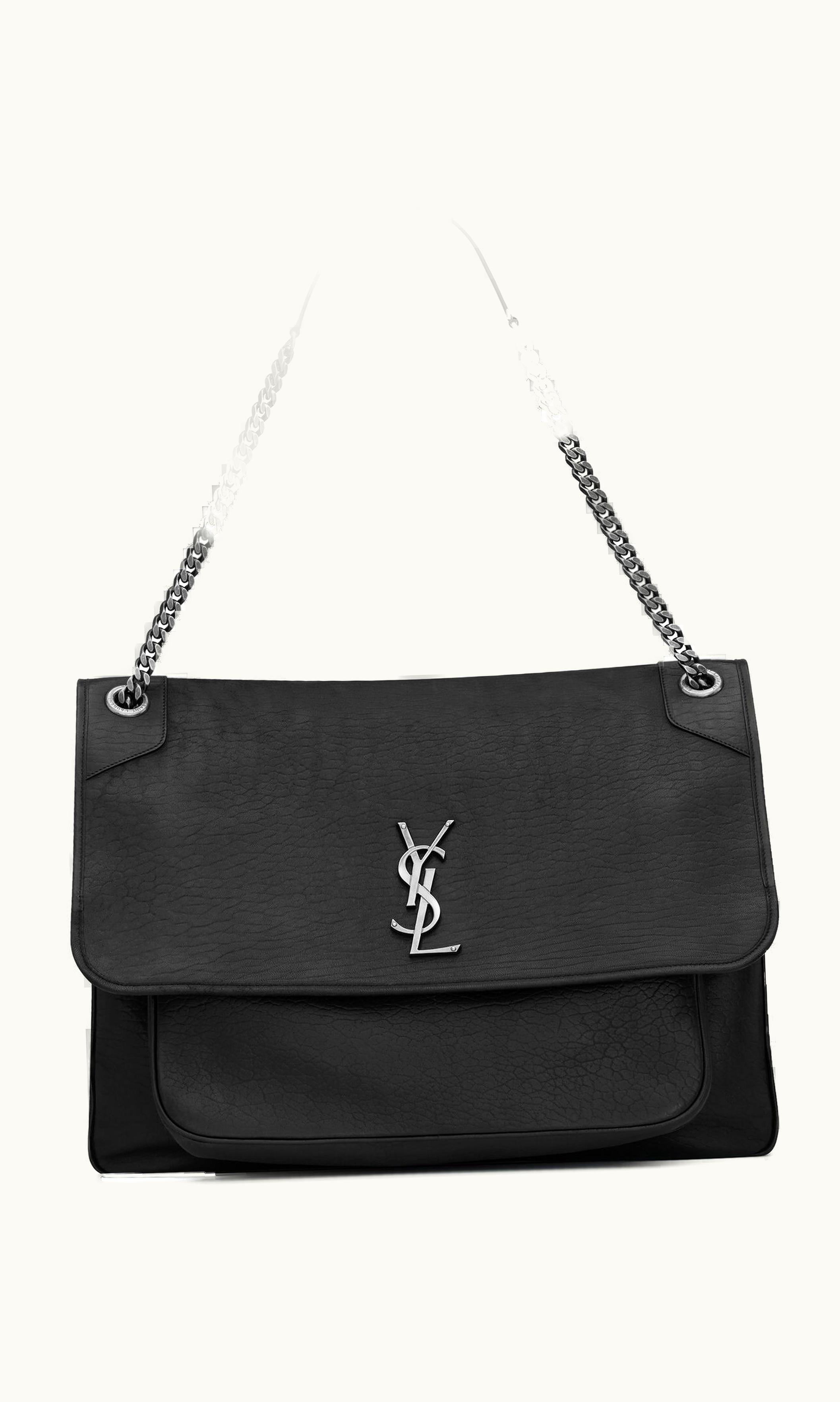 Saint Laurent Saint Laurent Niki Oversized In Grained Lambskin Black