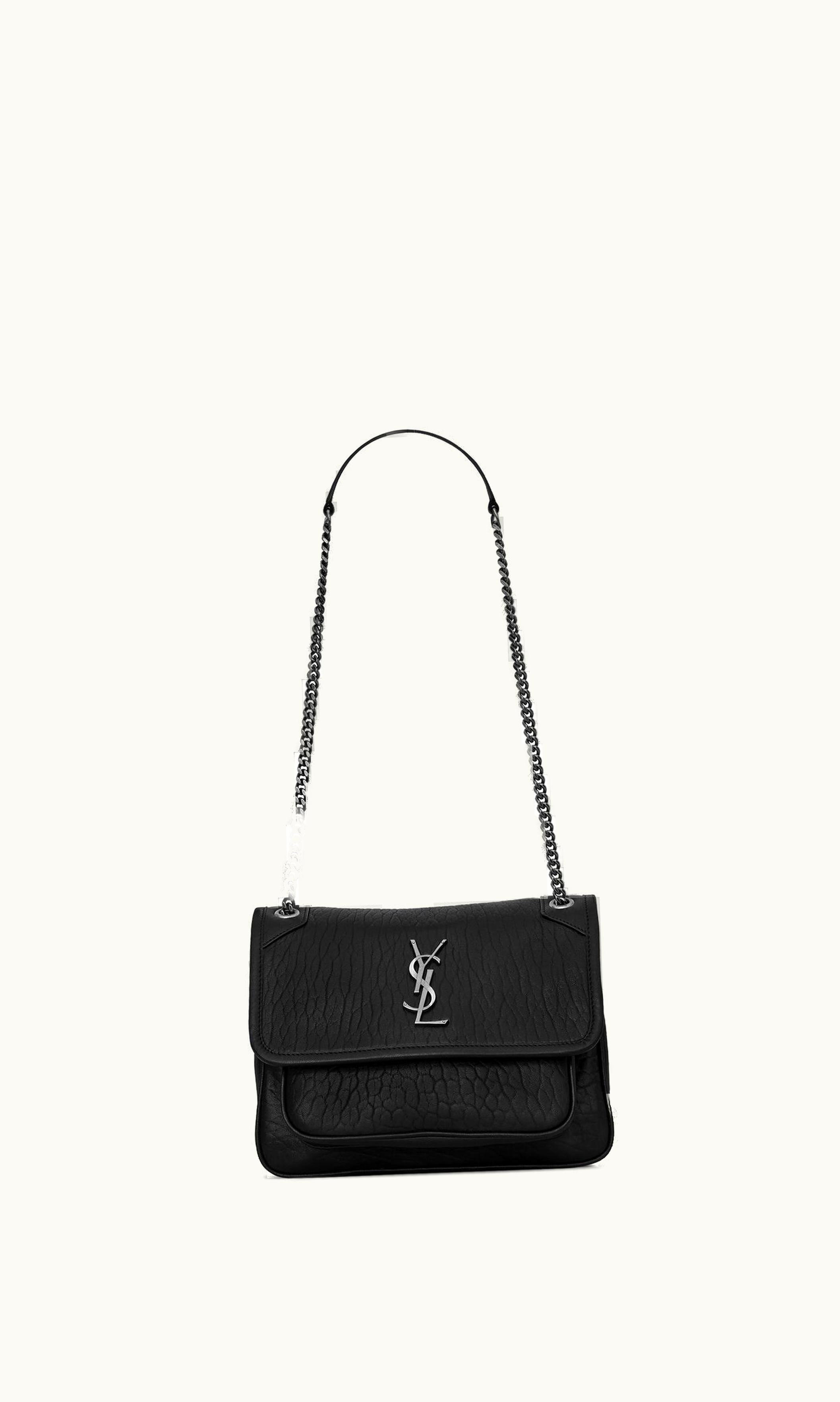 Saint Laurent Saint Laurent Niki Baby In Grained Lambskin Black