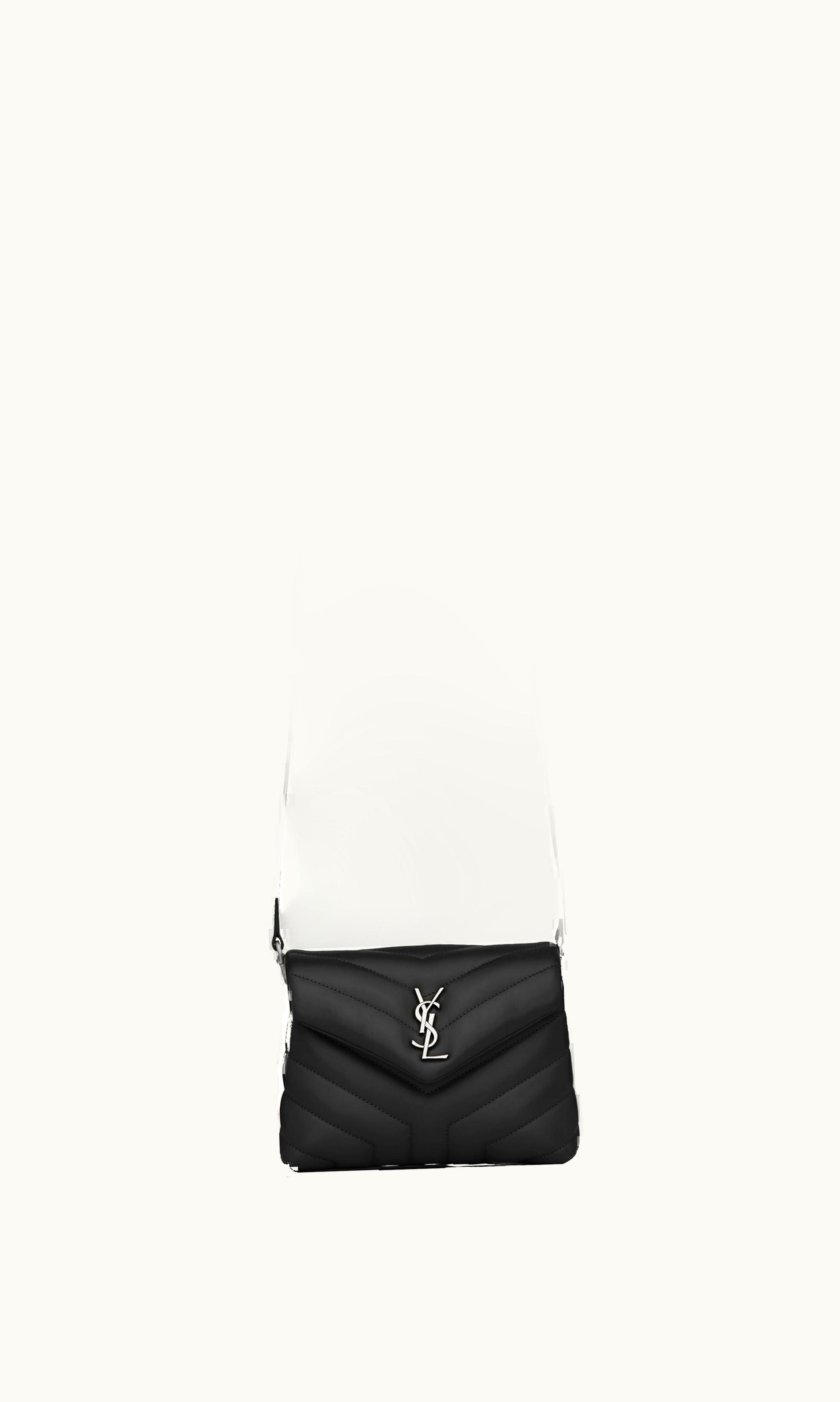 Saint Laurent Saint Laurent Toy Loulou In Quilted Leather Black