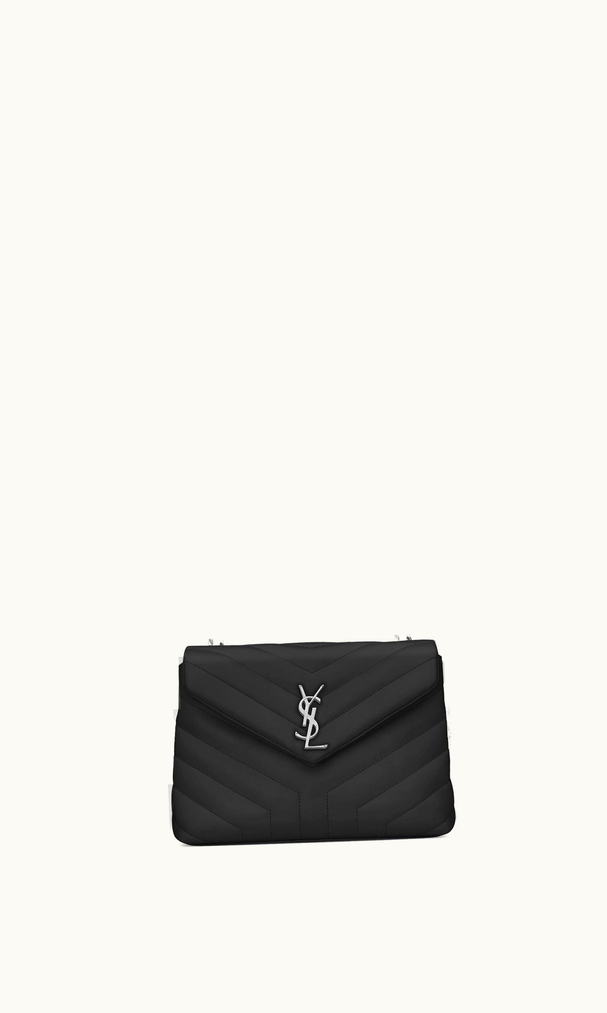 Saint Laurent Saint Laurent Loulou Small In Quilted Leather Noir 807899831