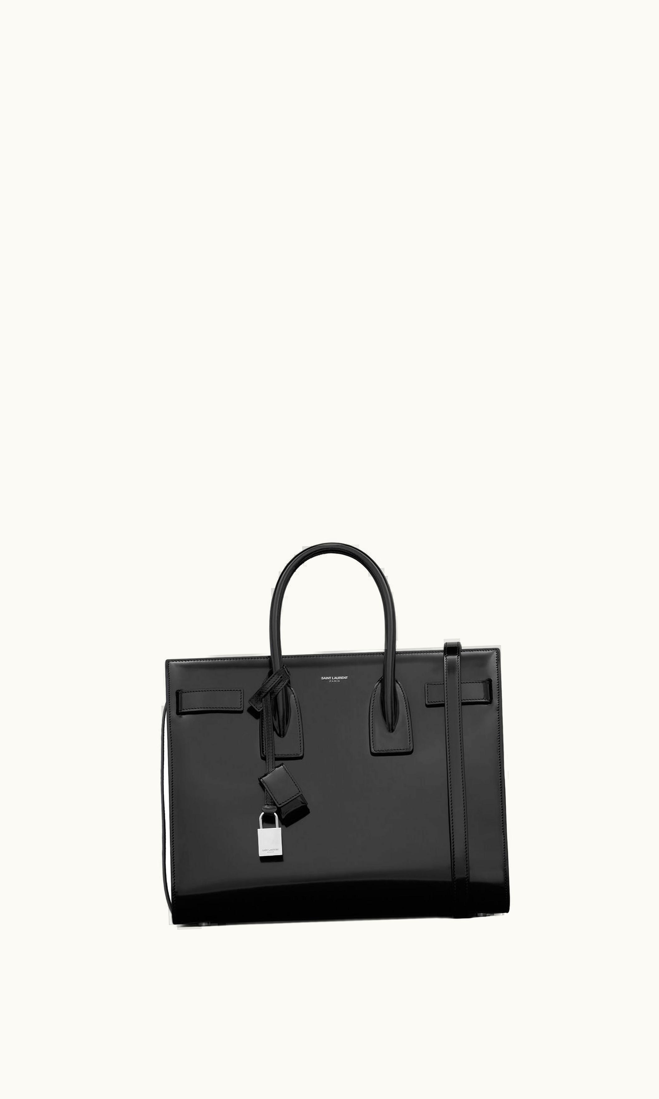Saint Laurent Saint Laurent Sac De Jour Small In Brushed Leather Black