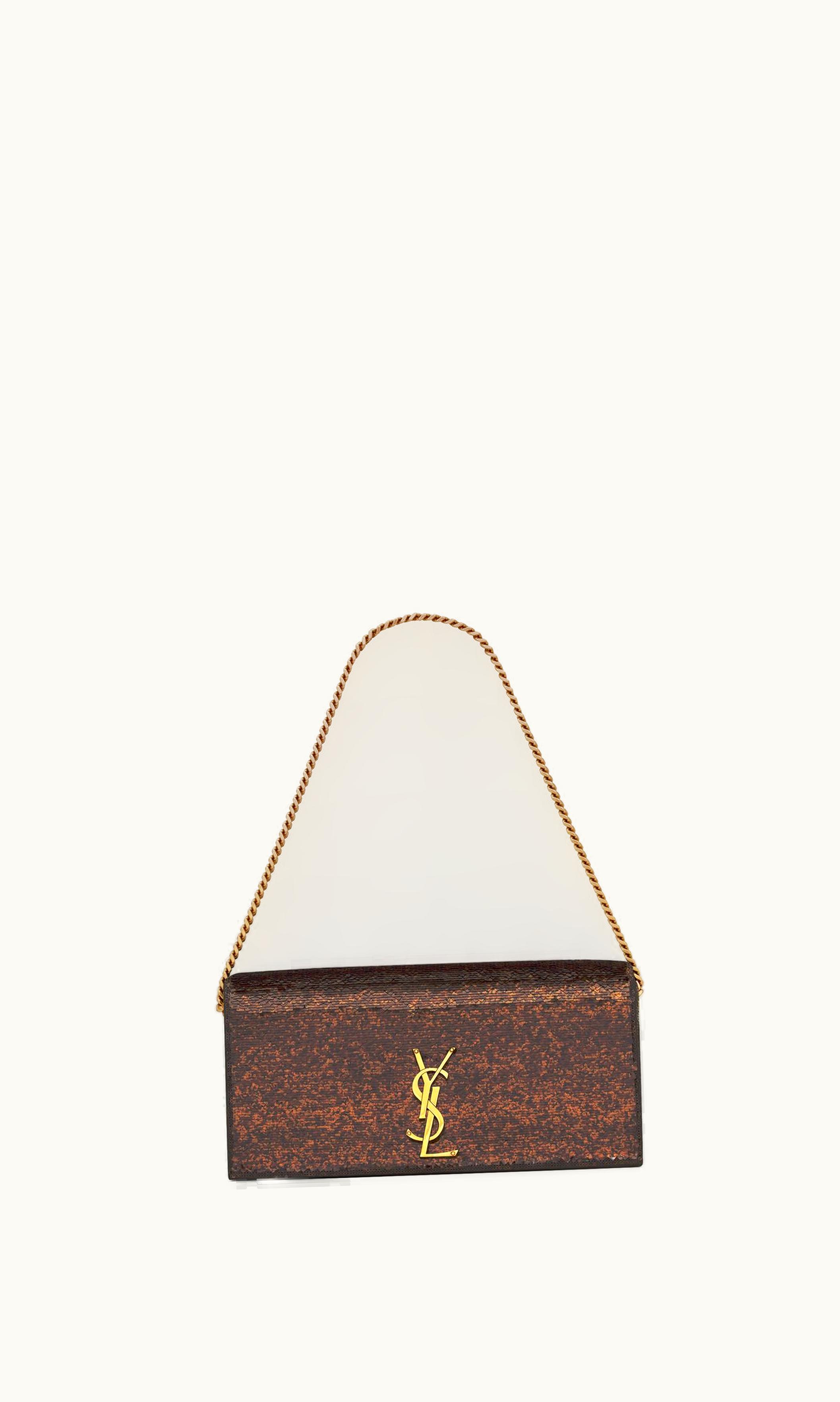 Saint Laurent Saint Laurent Kate 99 In Sequins Cocoa Brown
