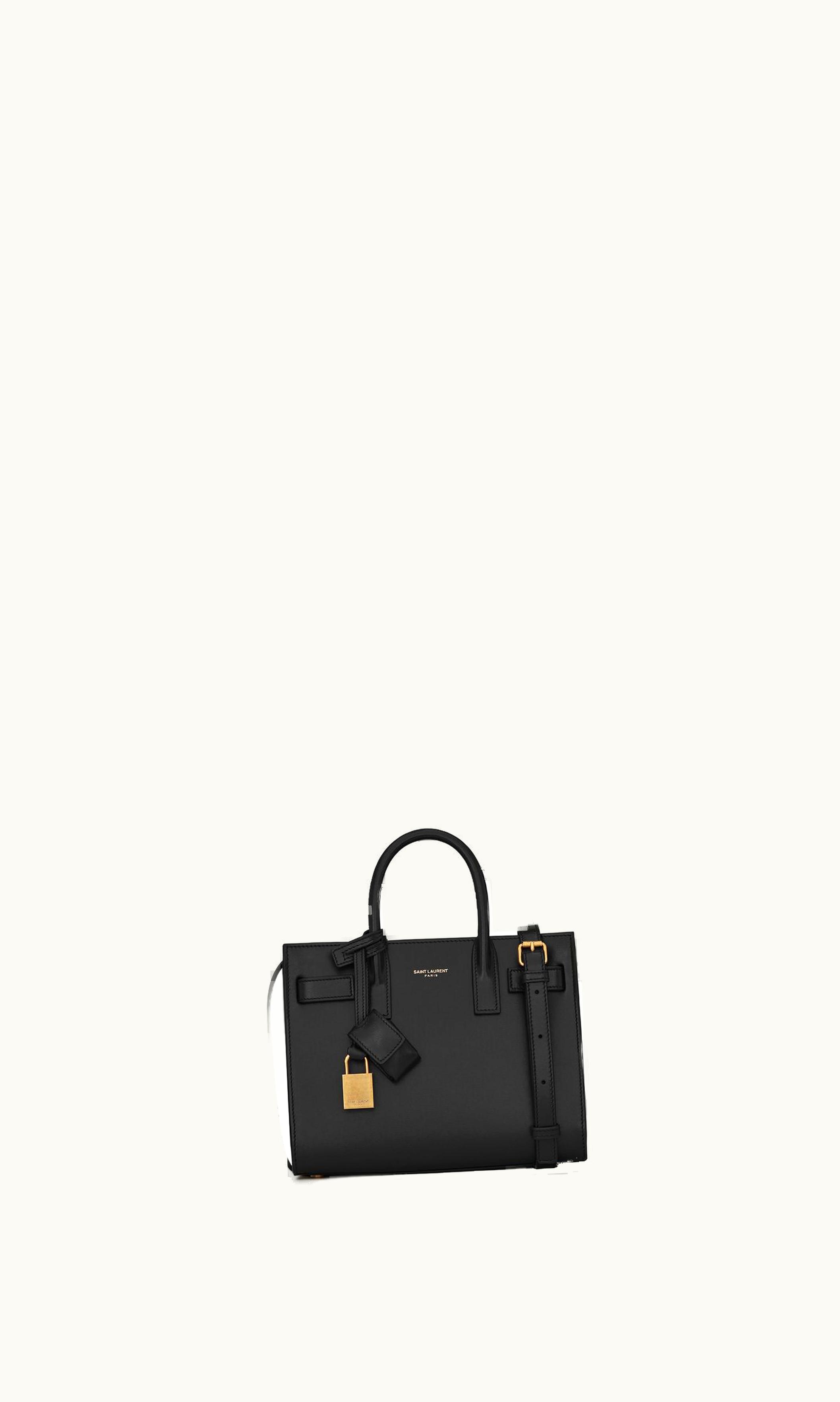 Saint Laurent Saint Laurent Sac De Jour Nano In Smooth Leather Black