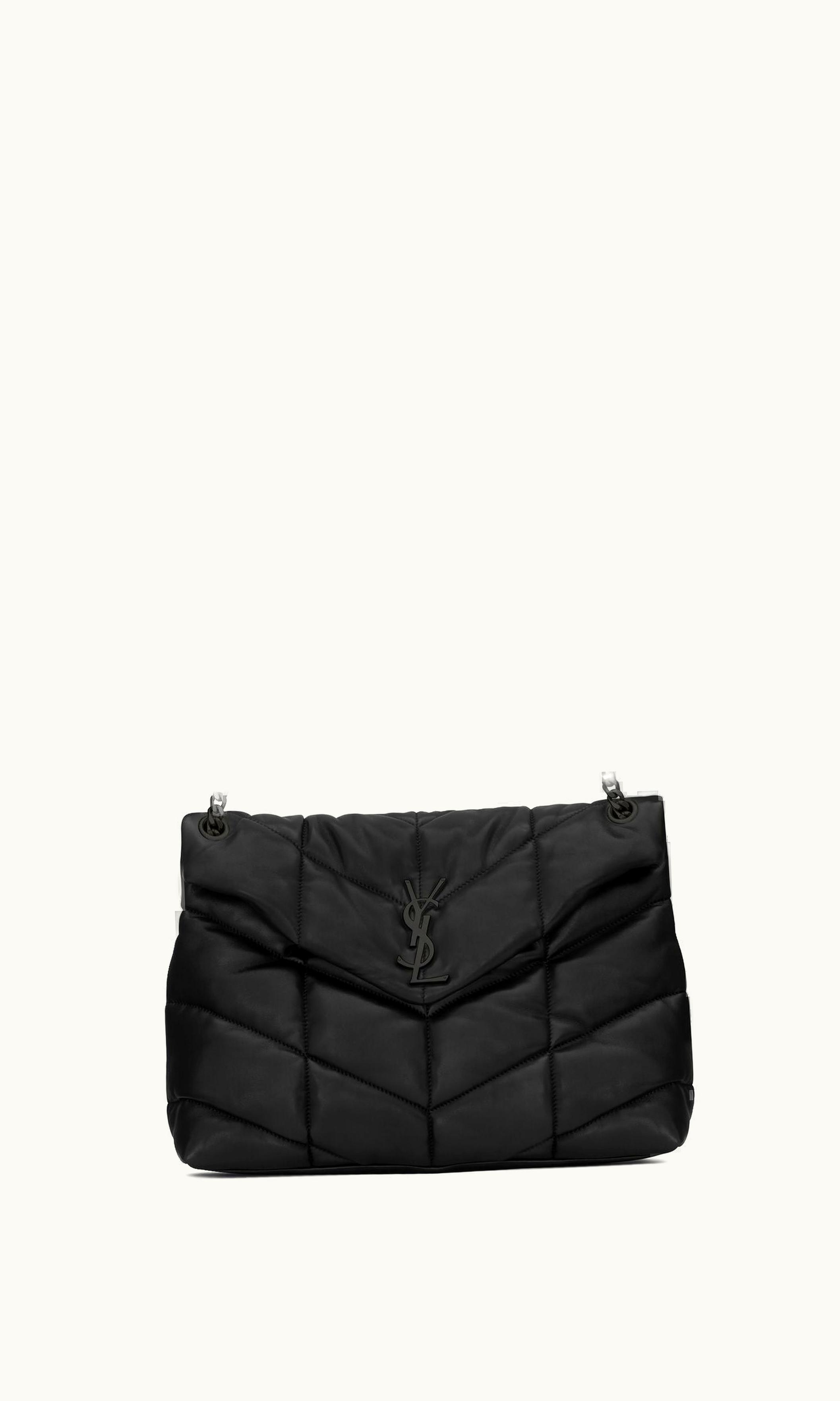 Saint Laurent Saint Laurent Puffer Medium In Nappa Leather Black BLACK