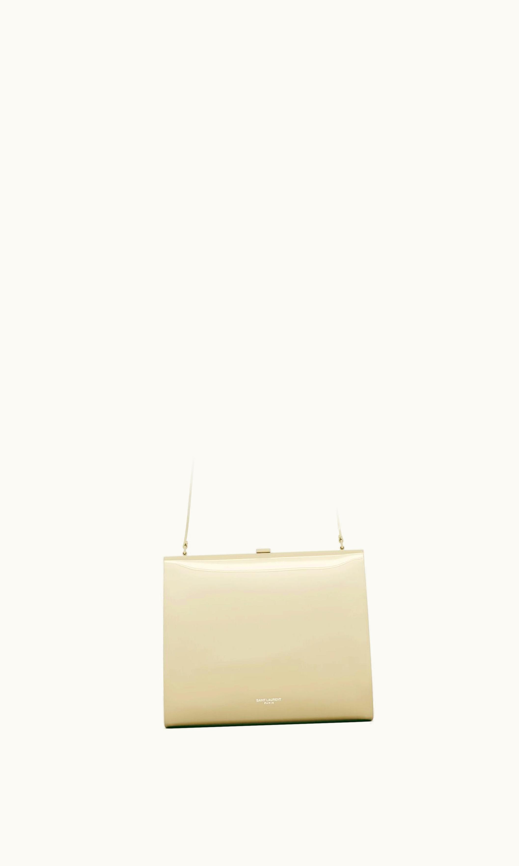 Saint Laurent Saint Laurent Le Anne-Marie Small In Vinyl Desert Sand
