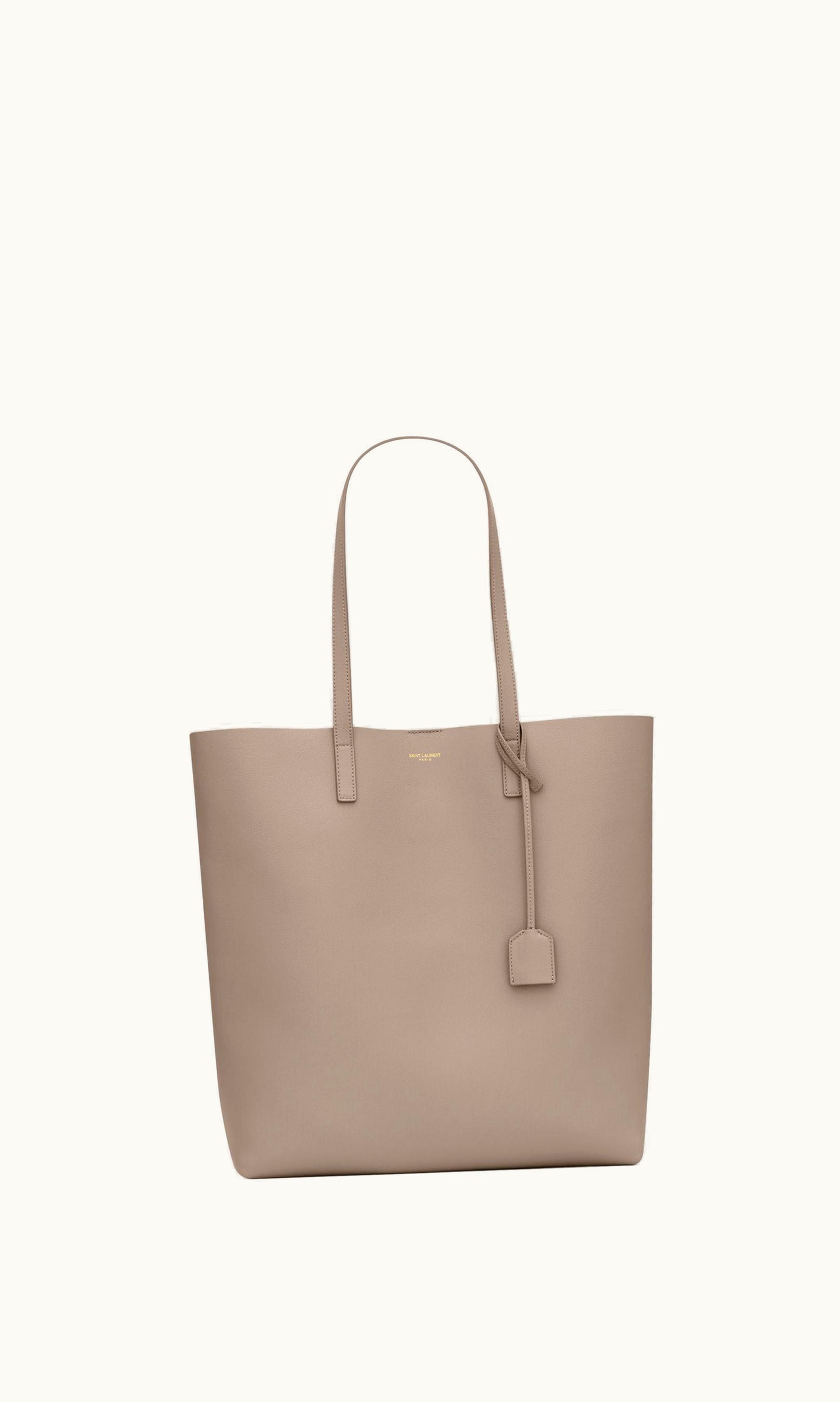 Saint Laurent Shopping Saint Laurent In Leather Greyish Brown