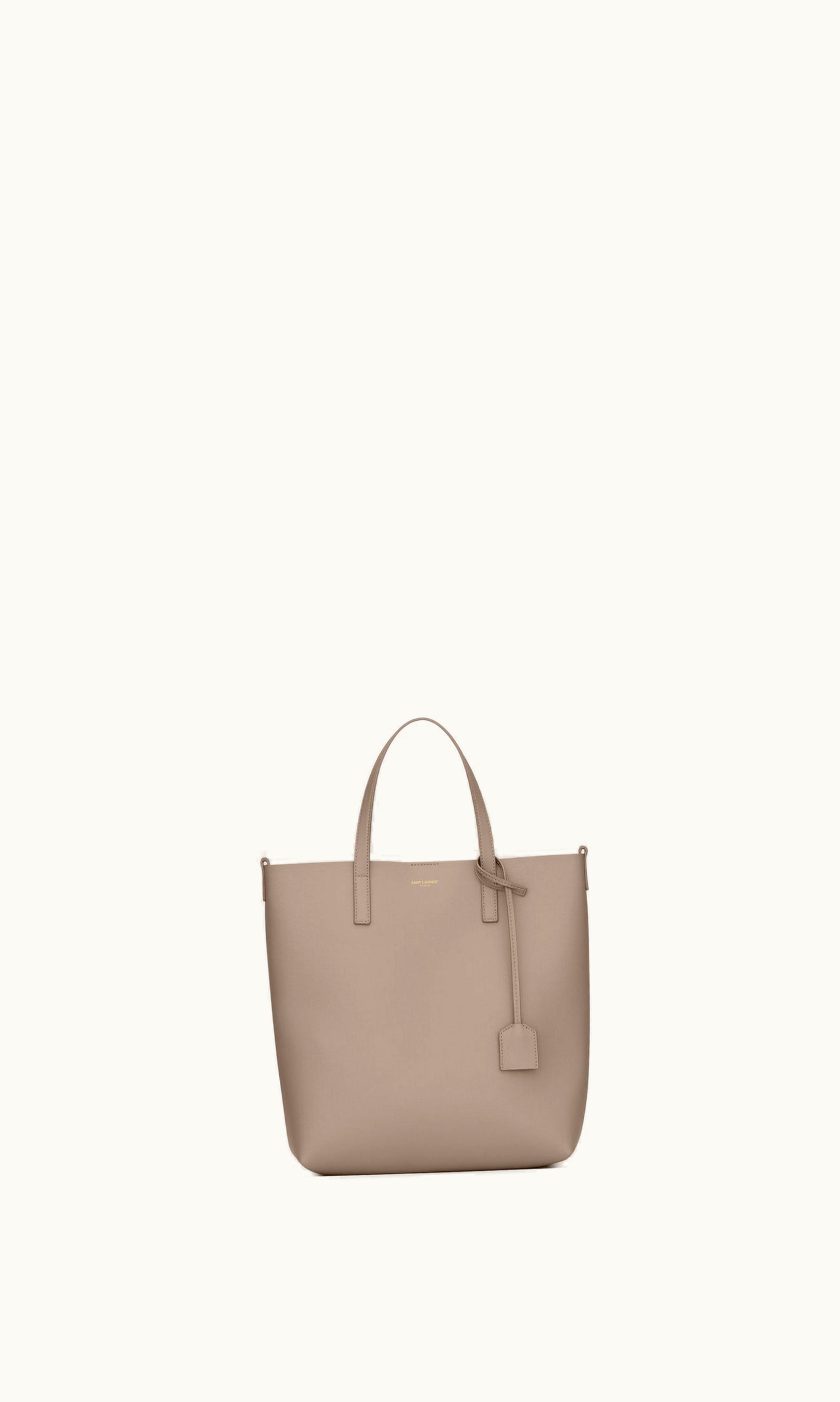 Saint Laurent Shopping Saint Laurent In Leather Greyish Brown GREYISH BROWN